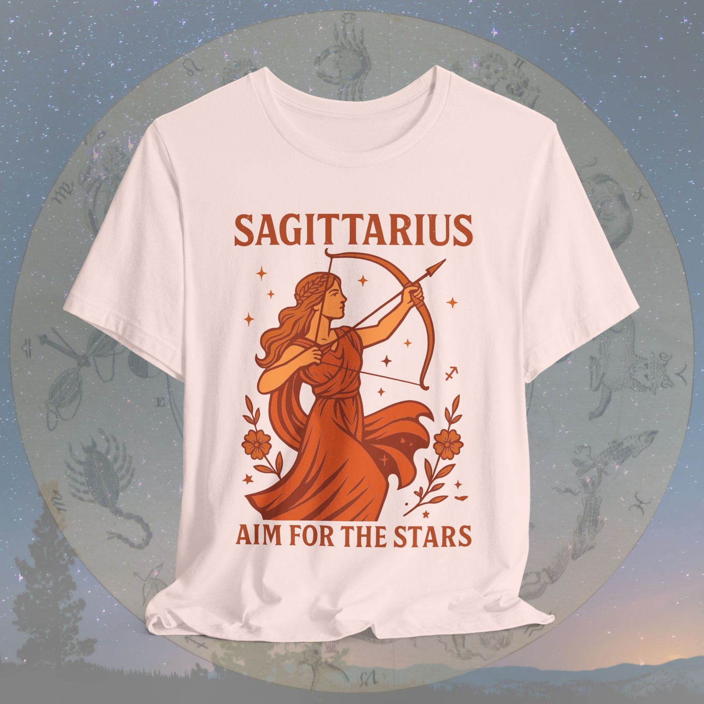 Adventurous Aim for the Stars Sagittarius T-Shirt