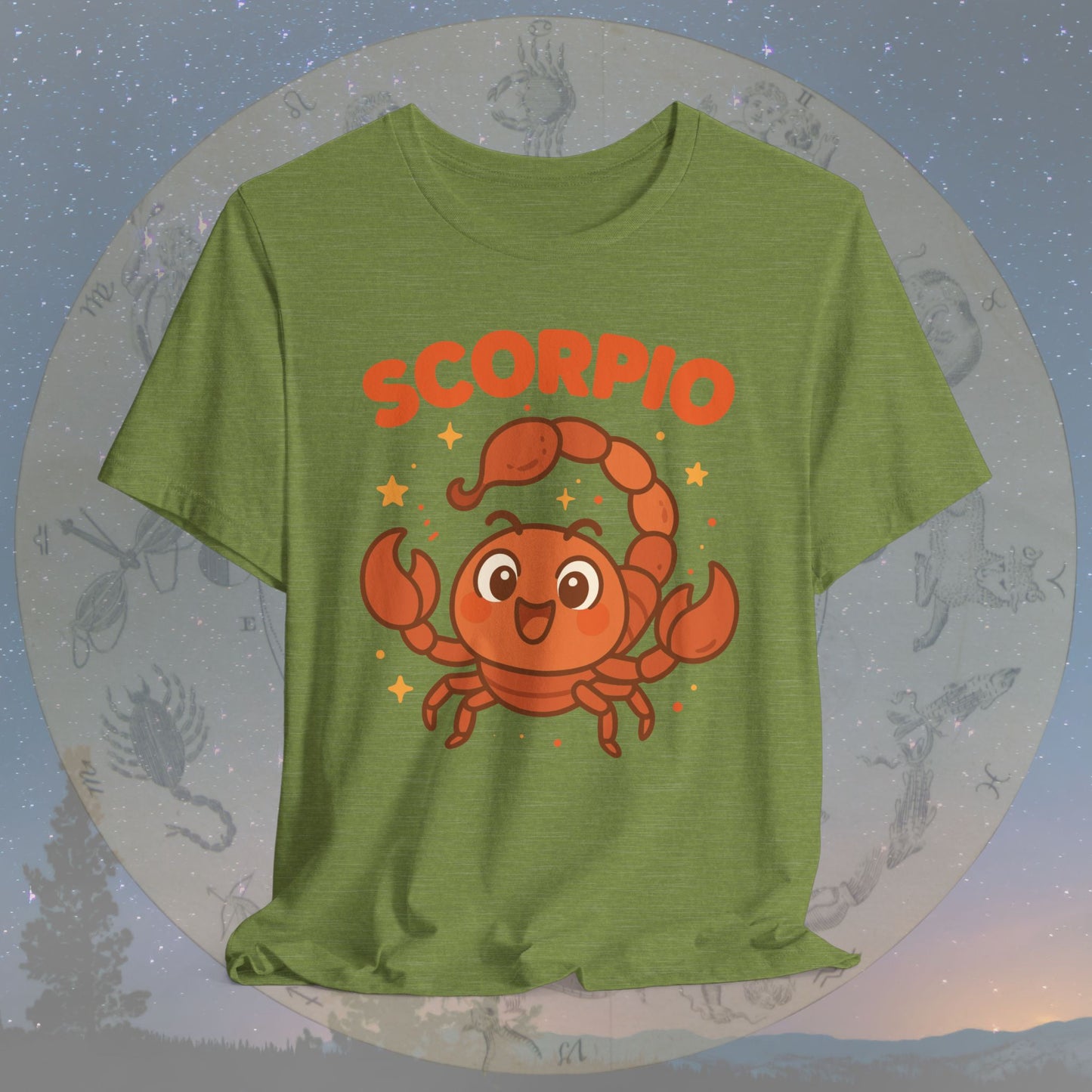 Kawaii Brave Scorpio Zodiac Sign T-Shirt