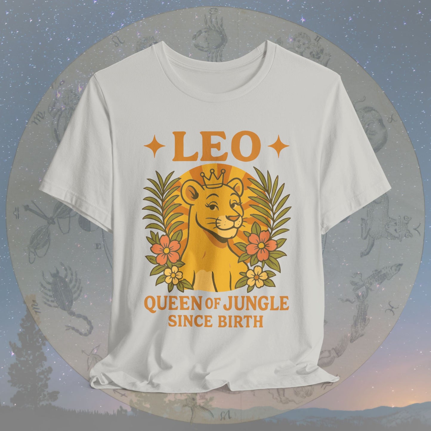 Confident Leo Queen of Jungle Zodiac Sign T-Shirt