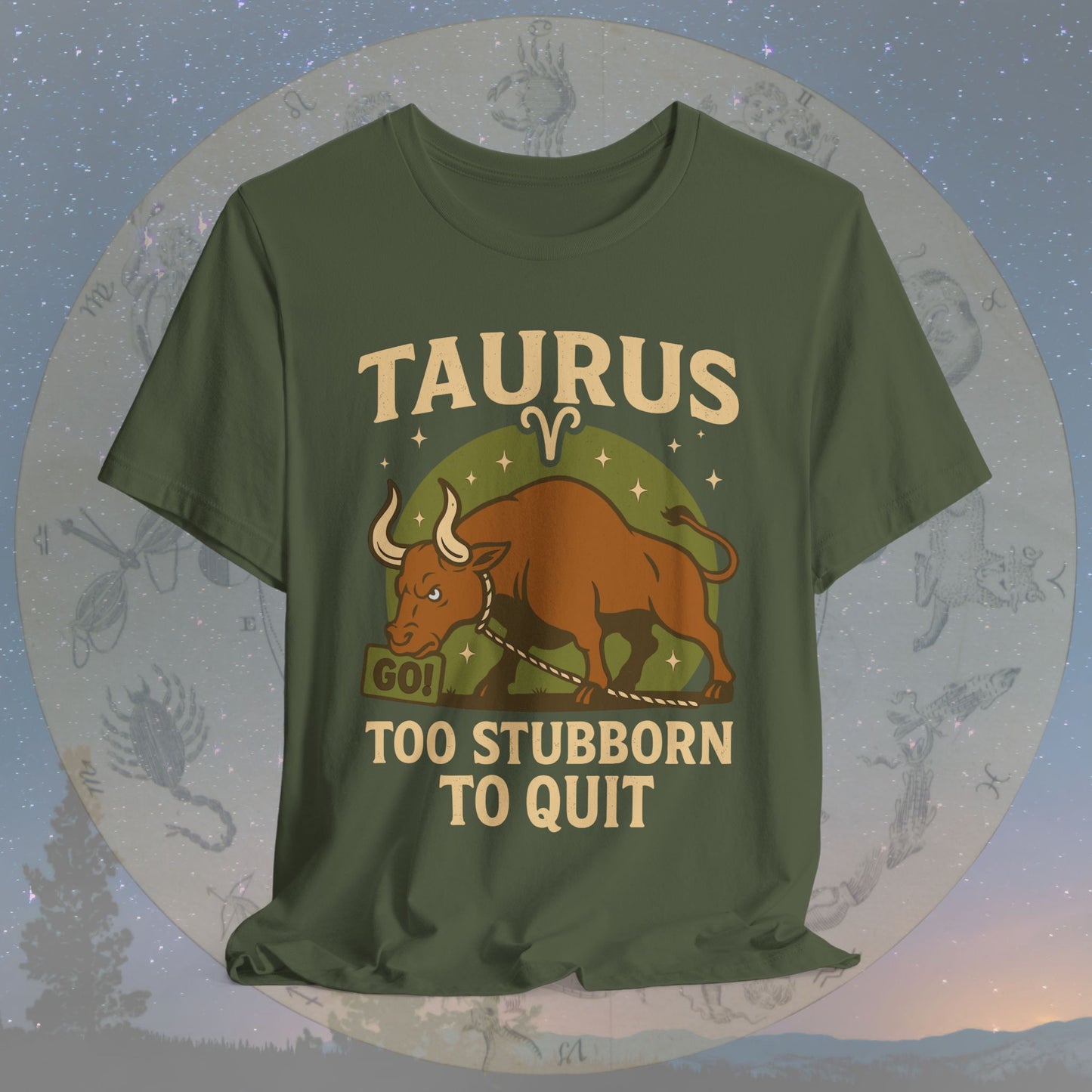 Funny Taurus Stubborn Spirit T-Shirt