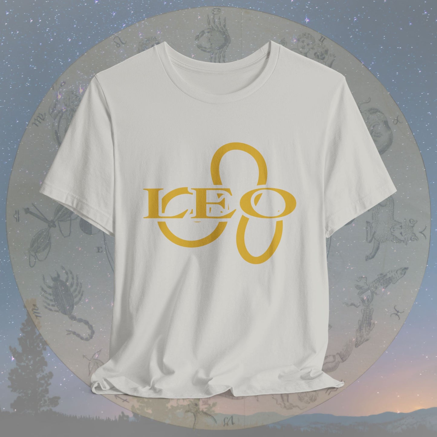 Leo Golden Zodiac Symbol T-Shirt