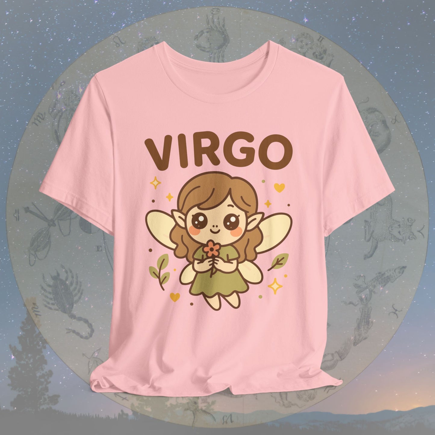 Kawaii Gentle Virgo Zodiac Sign T-Shirt