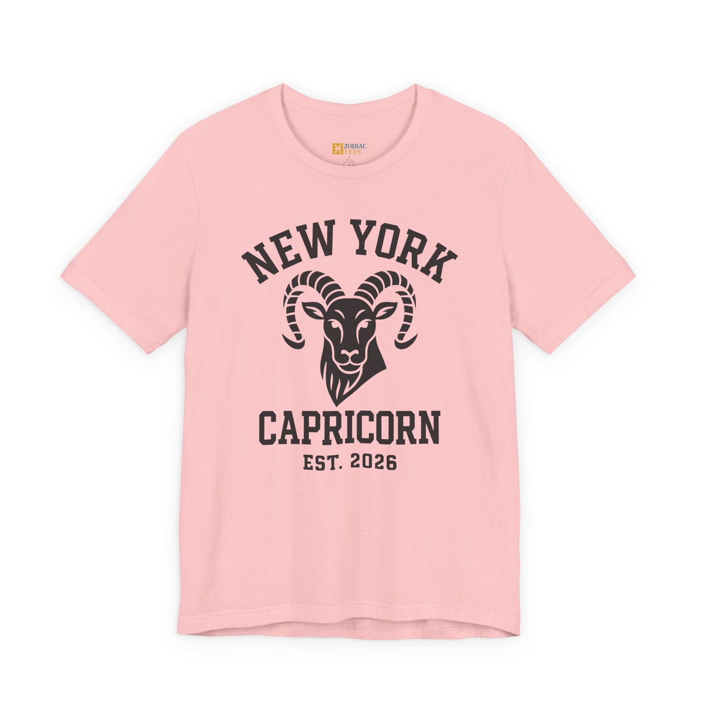 New York Capricorn T-Shirt – Minimal Vintage Zodiac Style (Est. 2026)