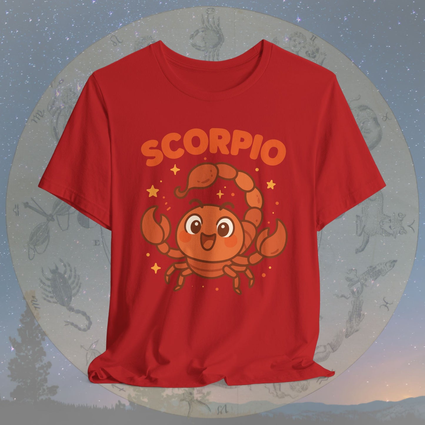 Kawaii Brave Scorpio Zodiac Sign T-Shirt