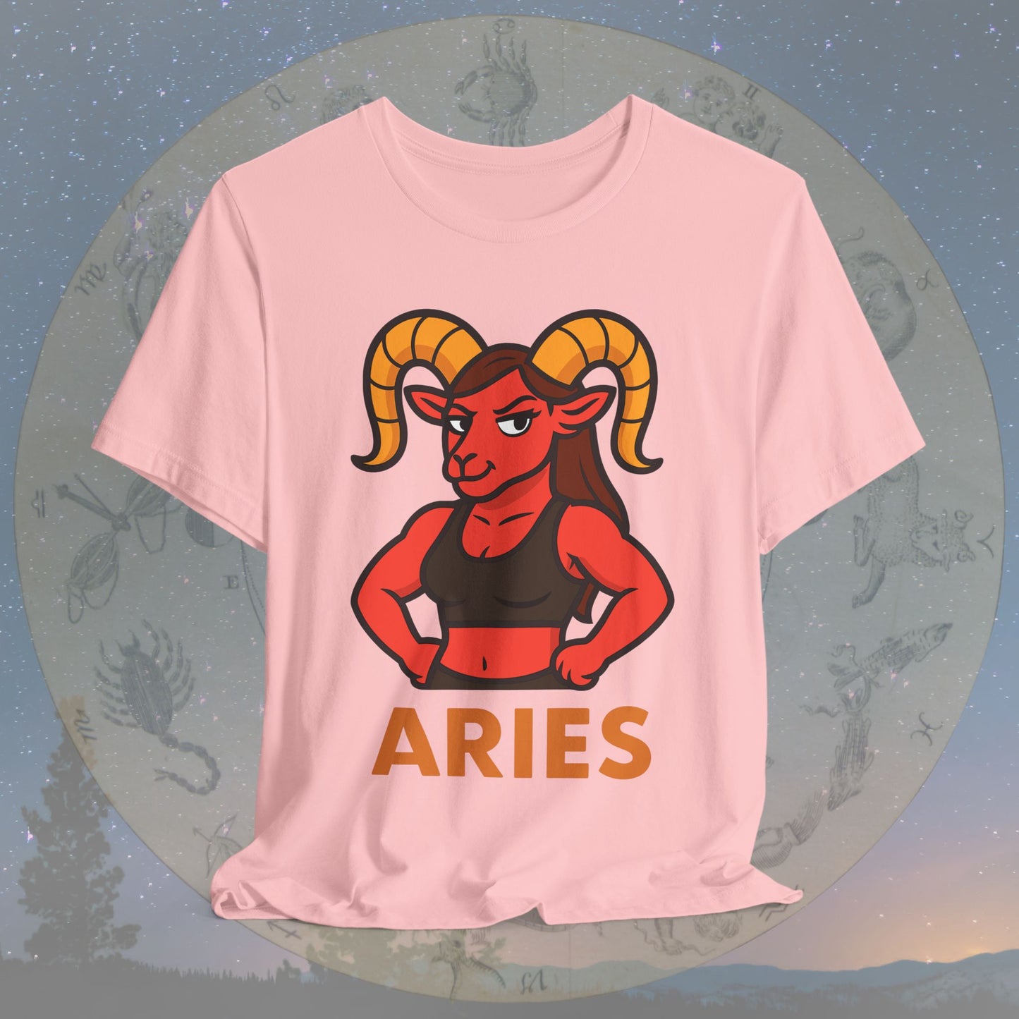 Confident Aries Woman Zodiac Sign T-Shirt
