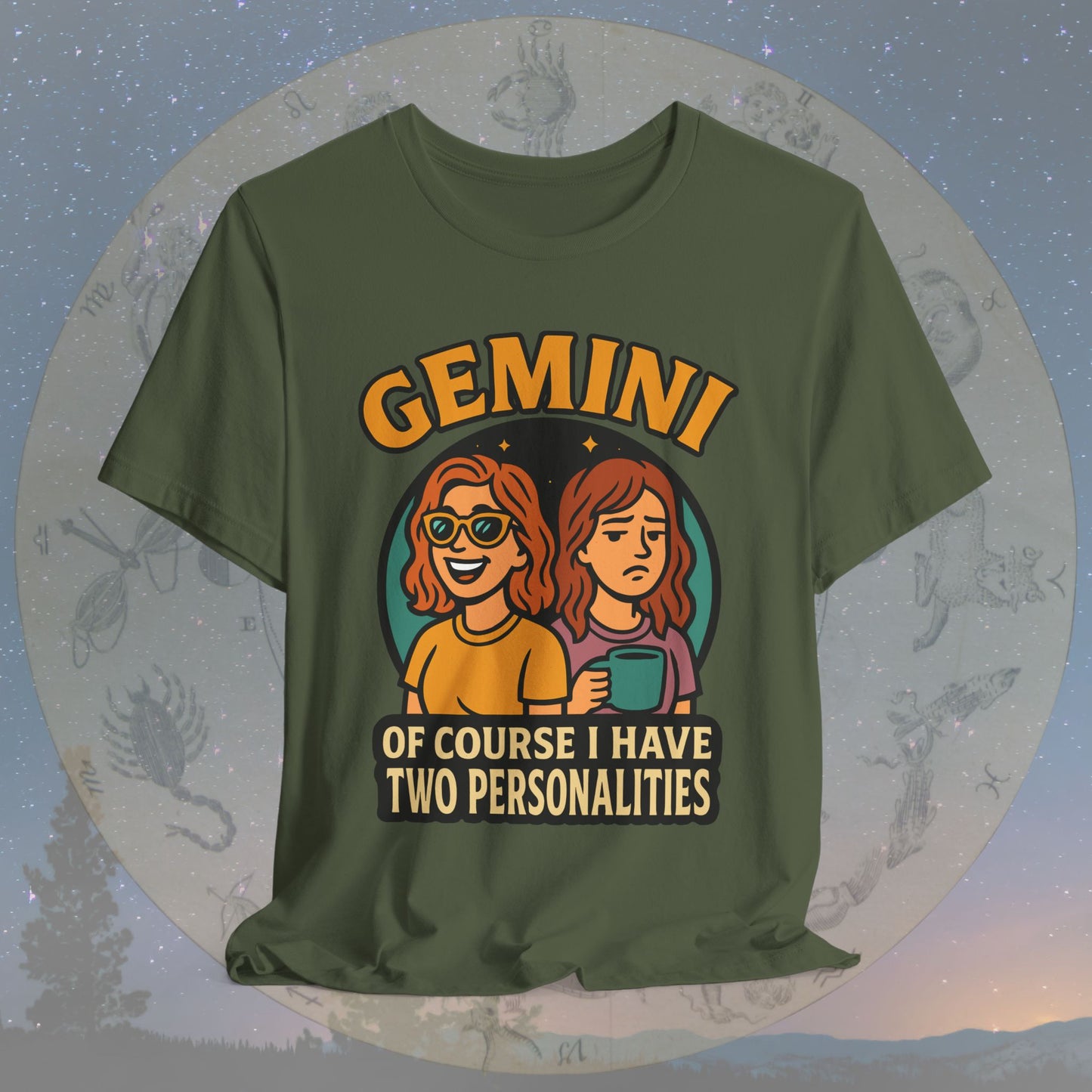 Playful Gemini Two Sides T-Shirt