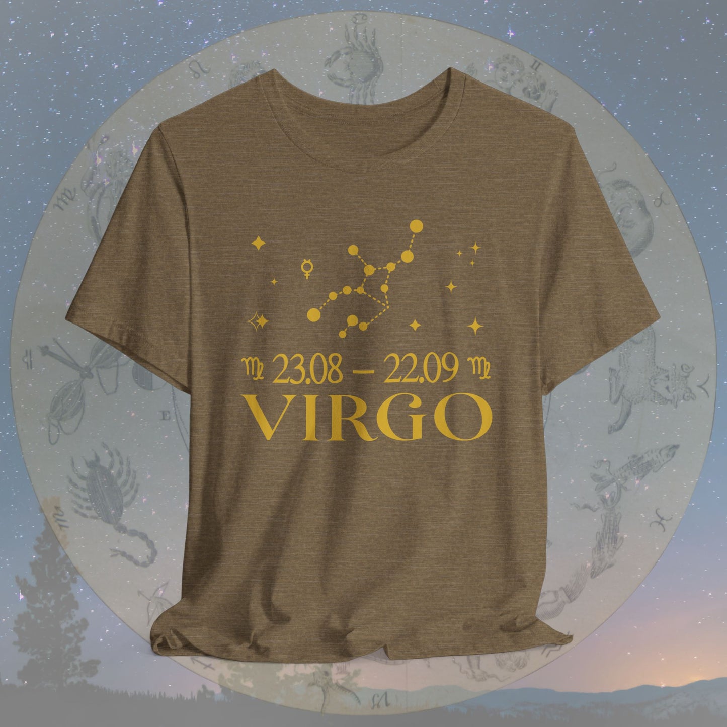 Virgo Star Constellation Zodiac T-Shirt