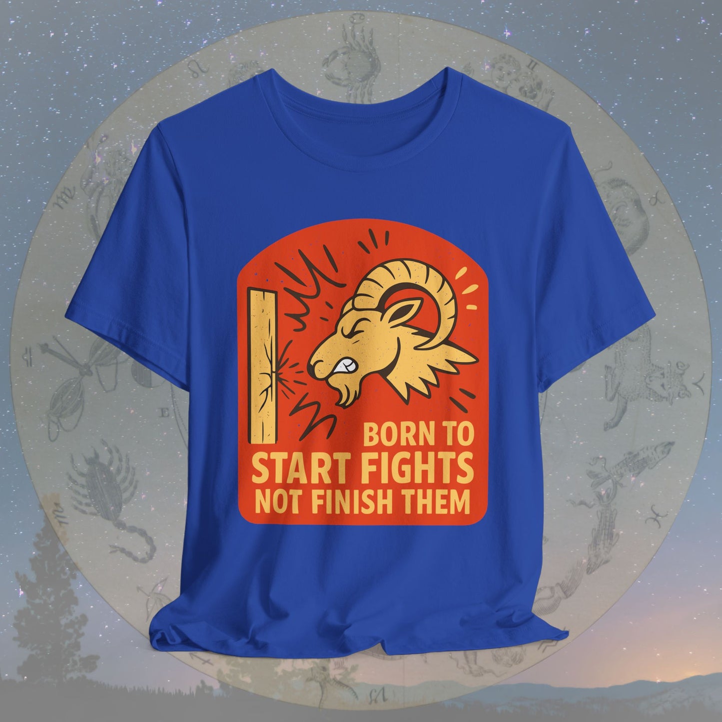 Aries Born to Start Fights T-Shirt