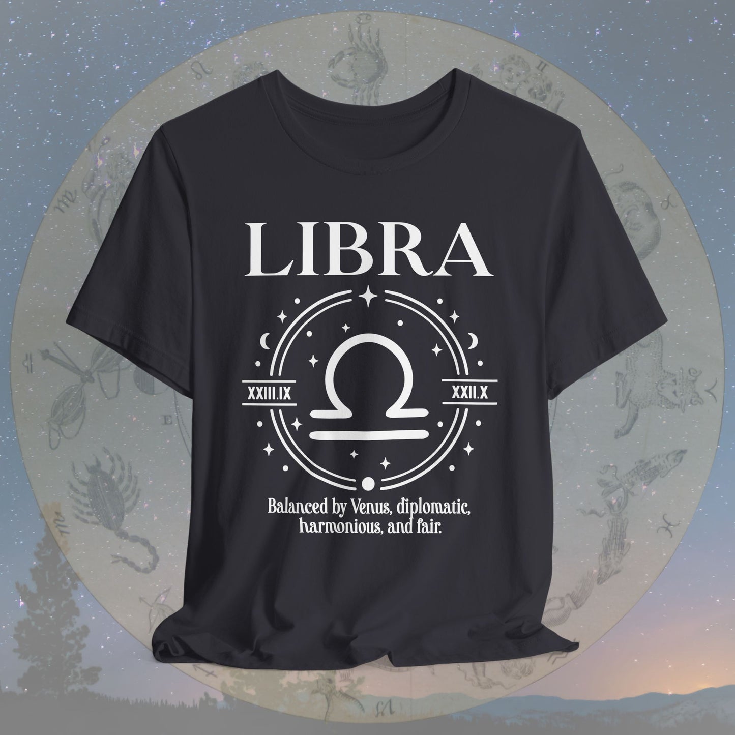 Classic Libra Zodiac Sign T-Shirt