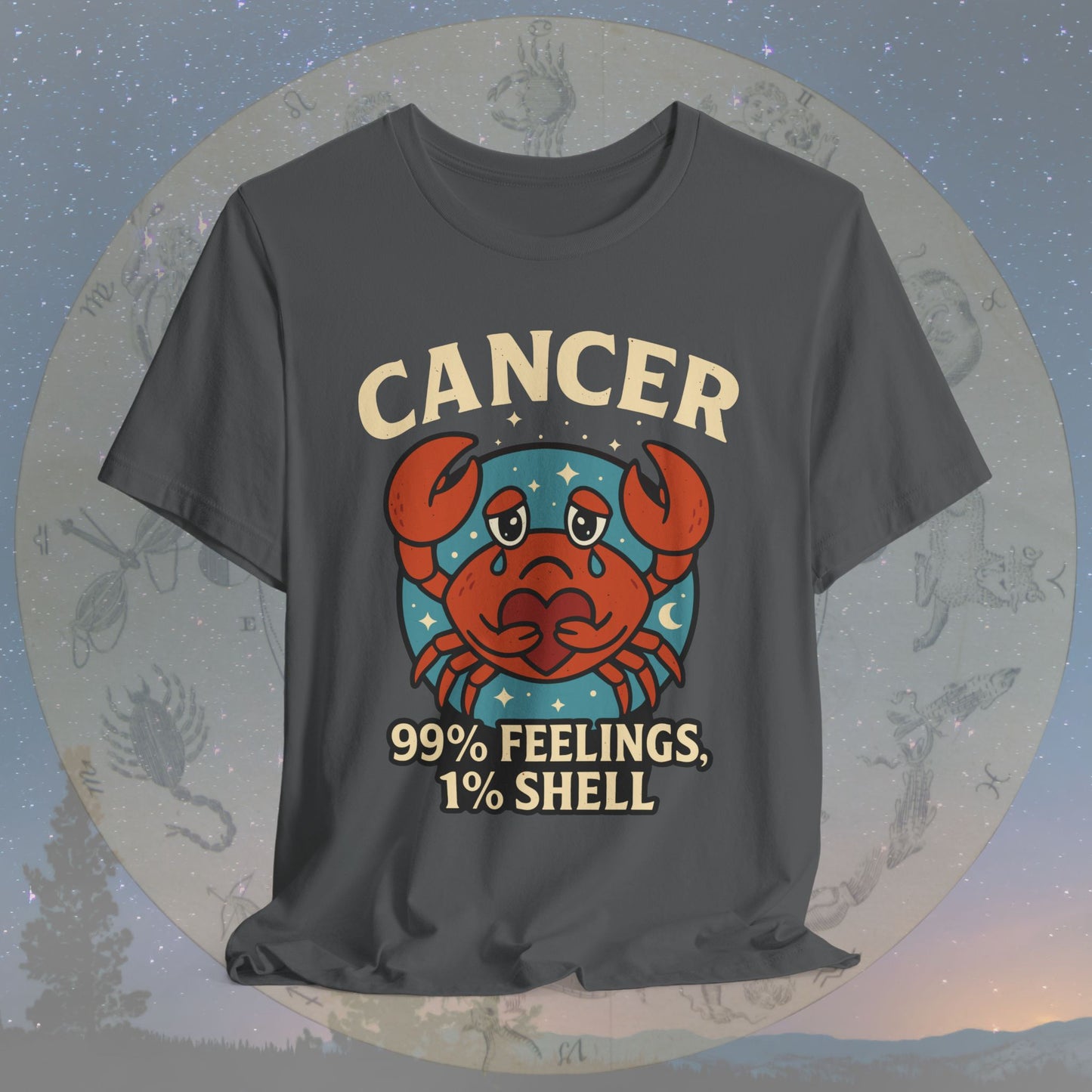 Emotional Cancer Zodiac T-Shirt