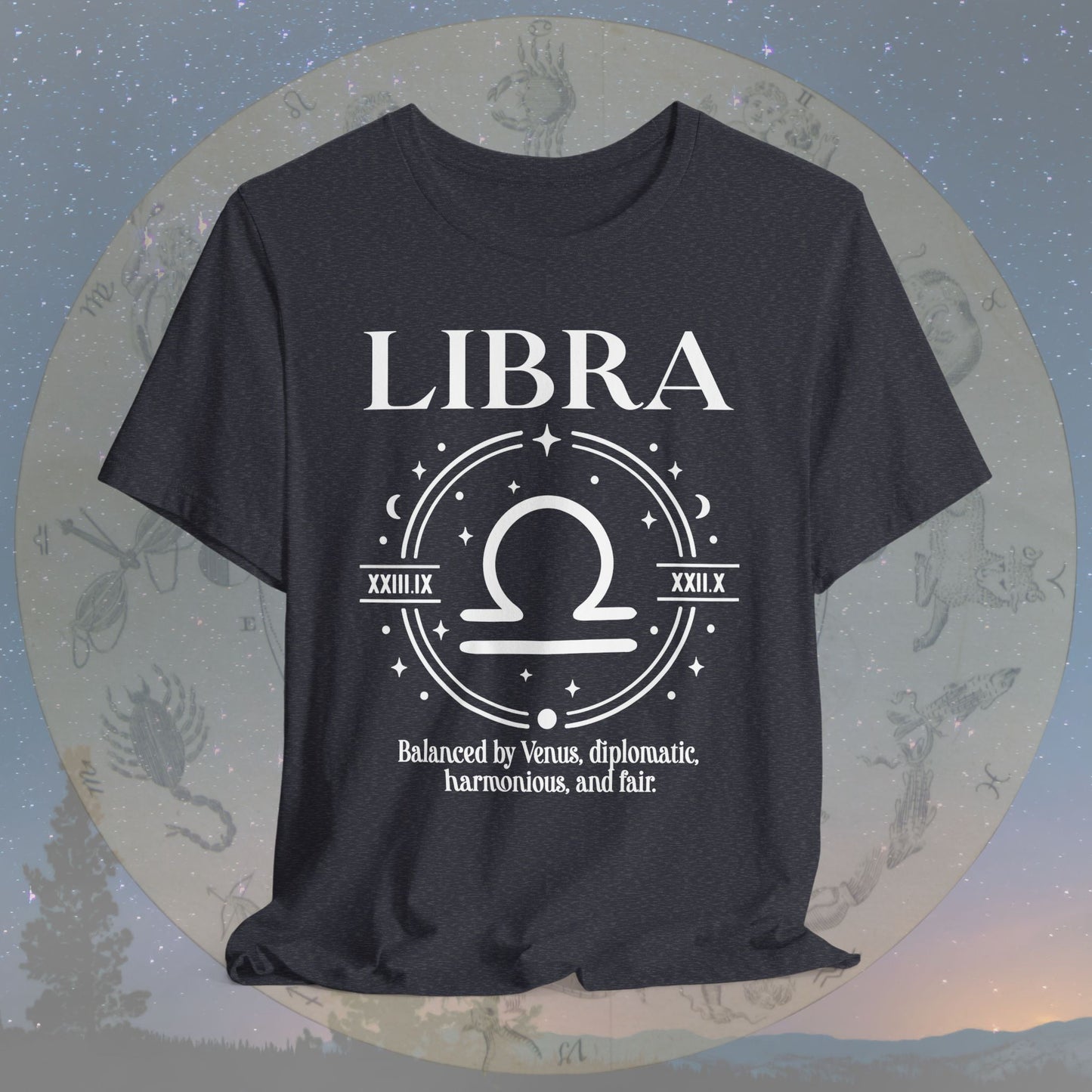 Classic Libra Zodiac Sign T-Shirt