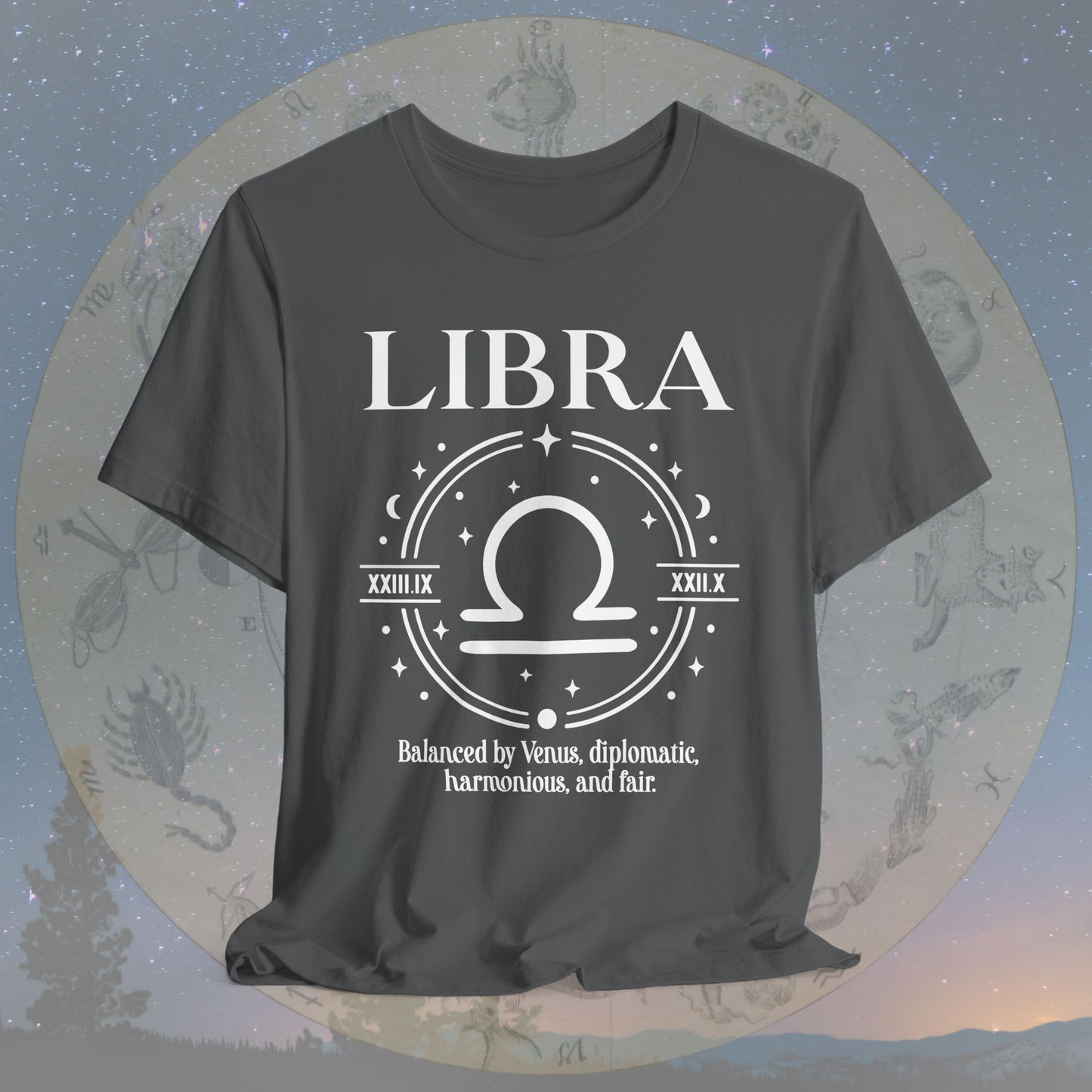 Classic Libra Zodiac Sign T-Shirt