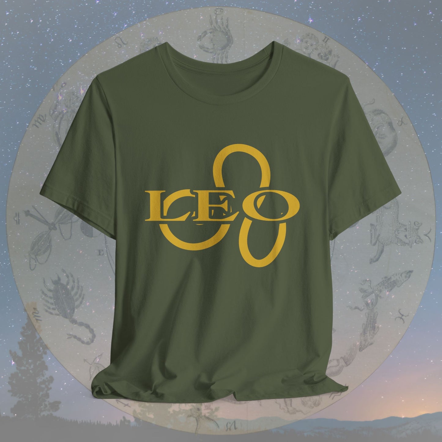 Leo Golden Zodiac Symbol T-Shirt