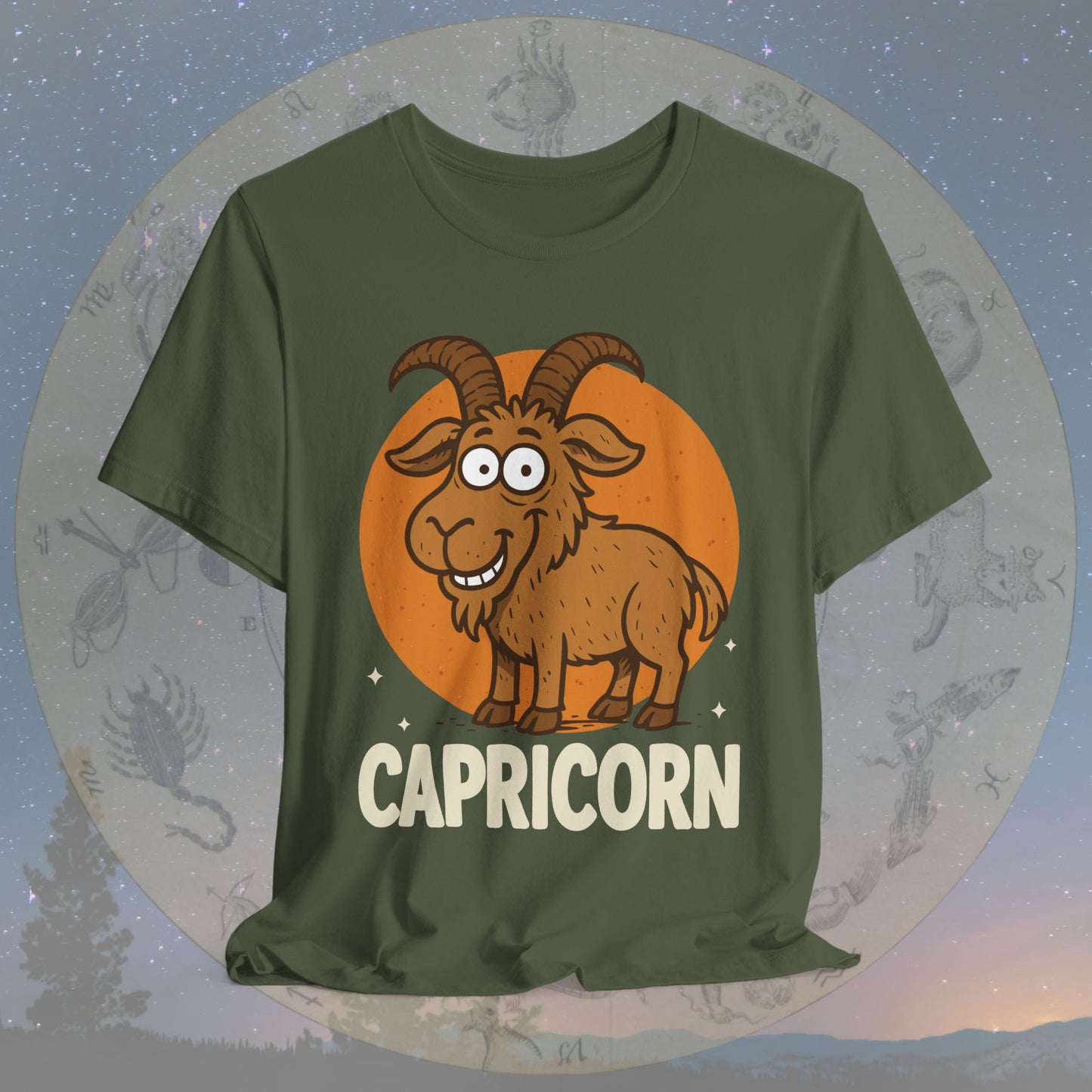 Funny Kawaii Capricorn Zodiac Sign T-Shirt