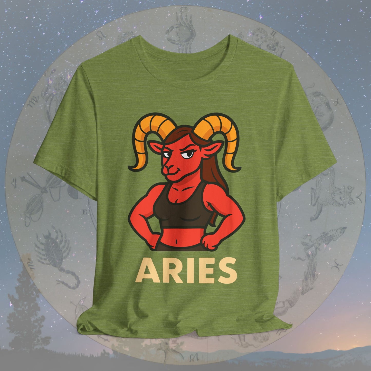 Confident Aries Woman Zodiac Sign T-Shirt