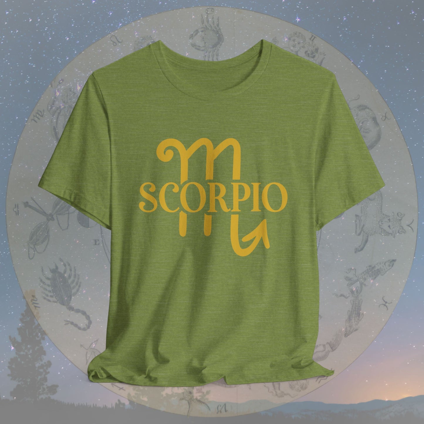 Scorpio Golden Zodiac Symbol T-Shirt