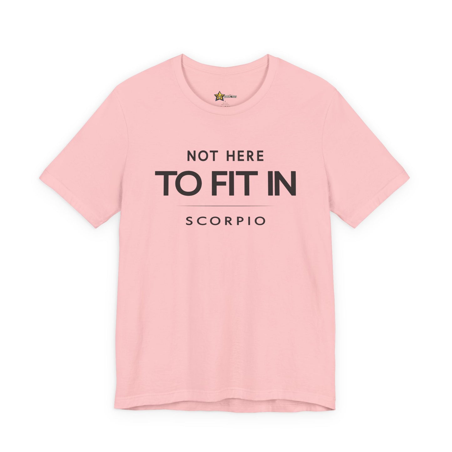Scorpio Dark Energy Zodiac T-Shirt – Not Here to Fit In Tee