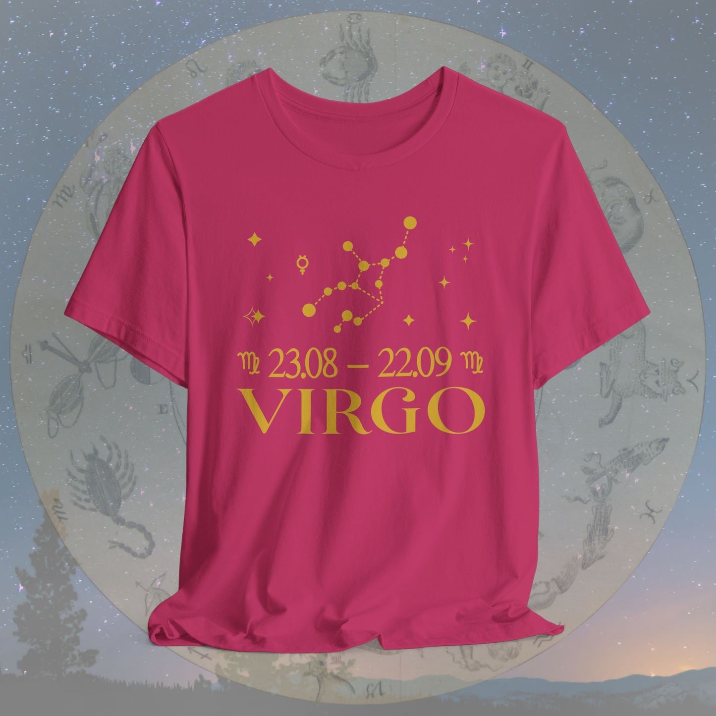 Virgo Star Constellation Zodiac T-Shirt