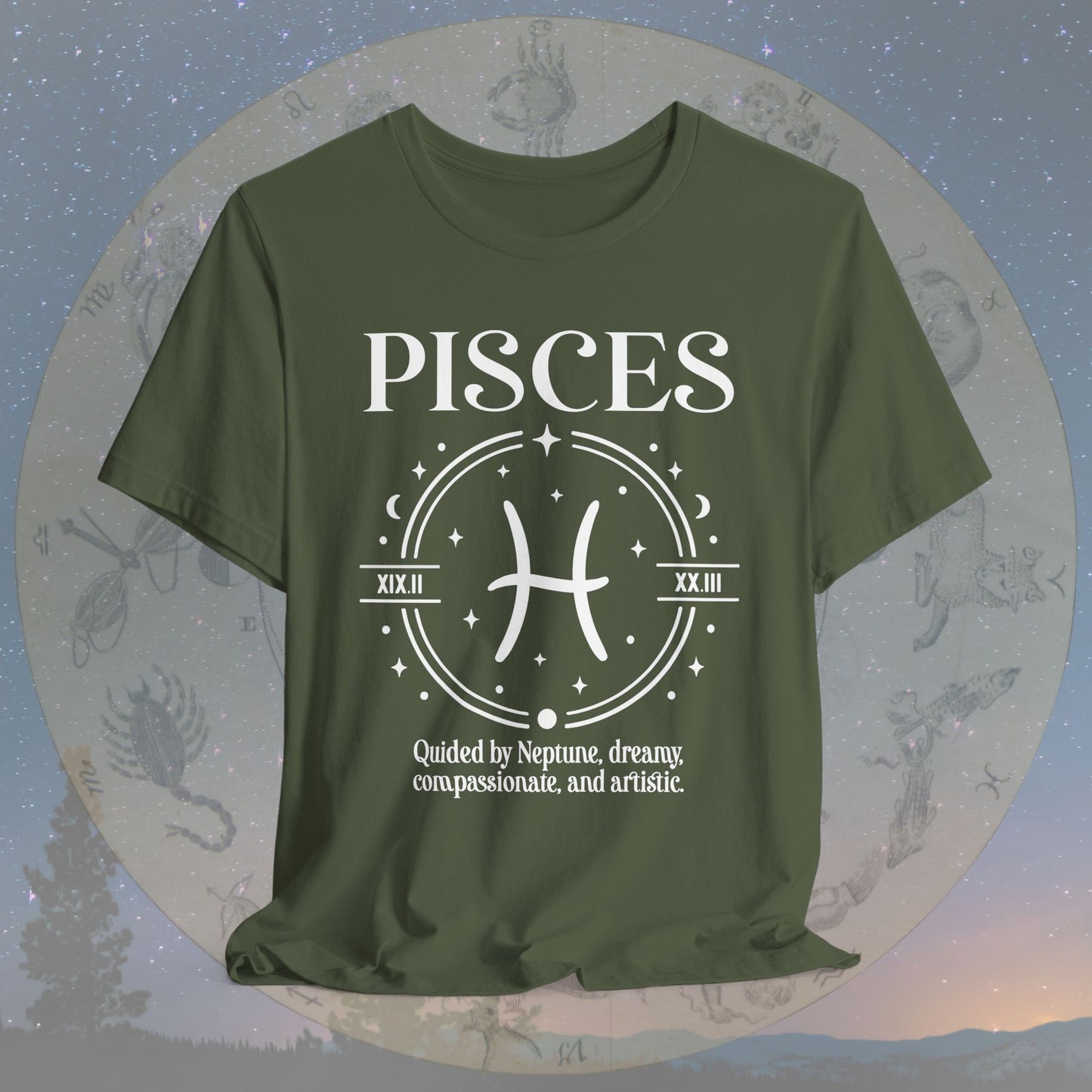 Classic Pisces Zodiac Sign T-Shirt