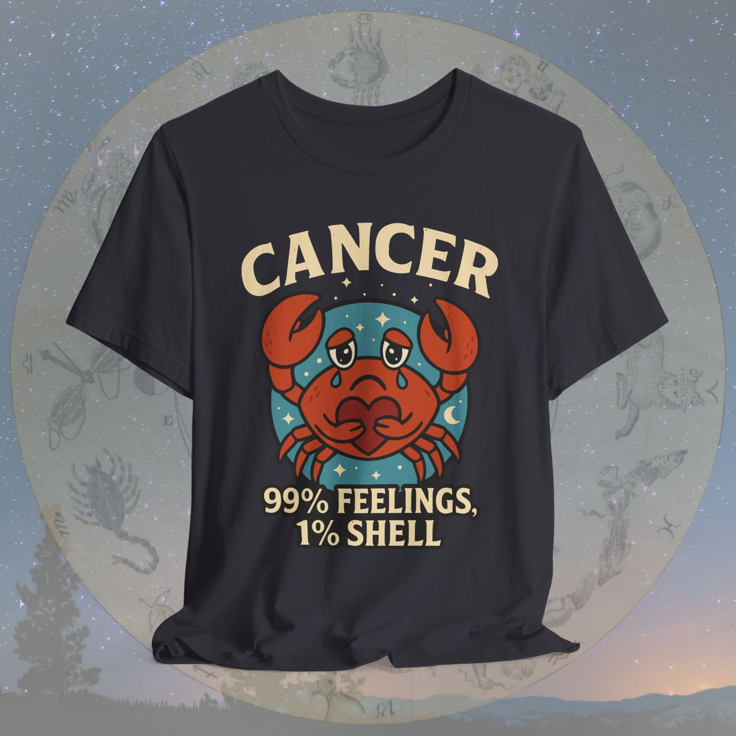 Emotional Cancer Zodiac T-Shirt