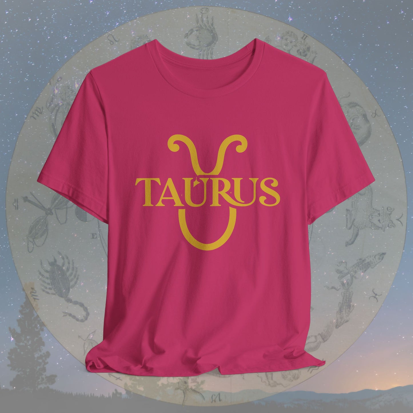 Taurus Golden Zodiac Symbol T-Shirt