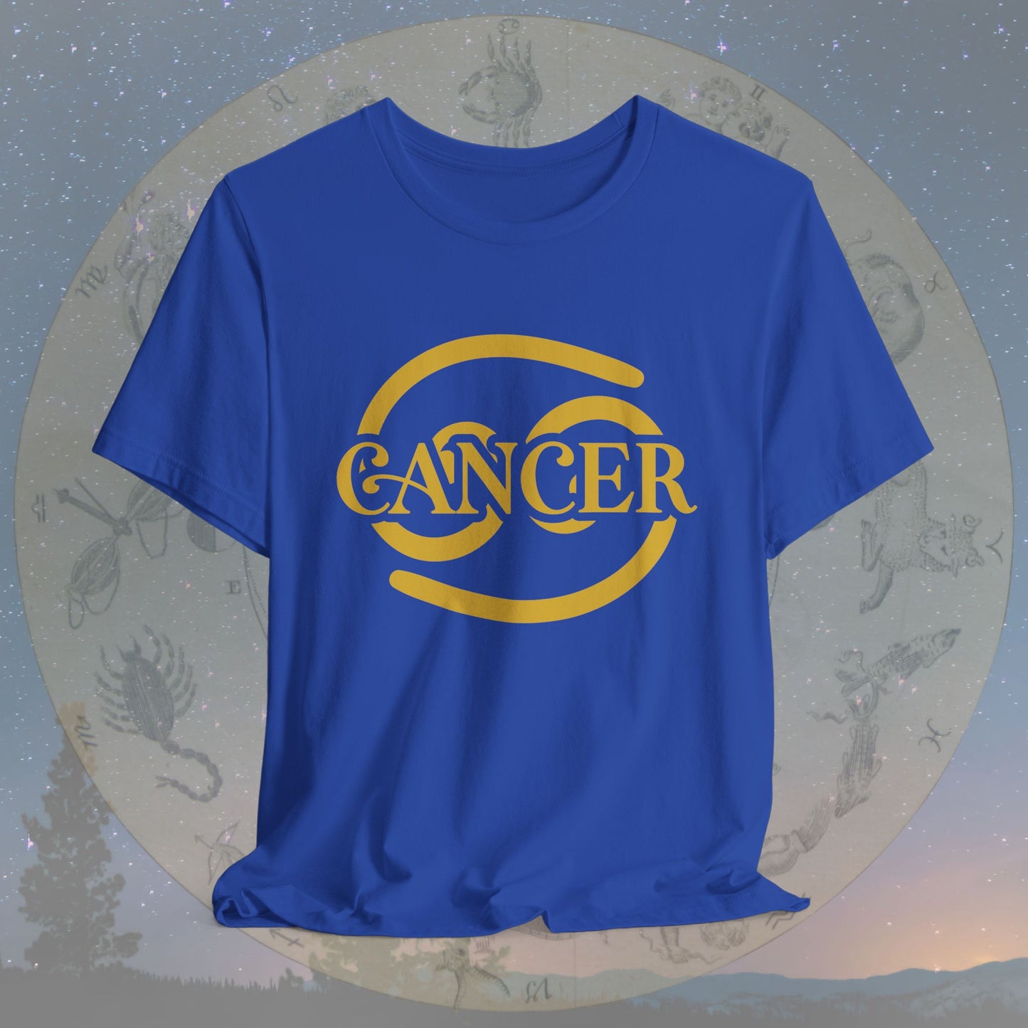 Cancer Golden Zodiac Symbol T-Shirt