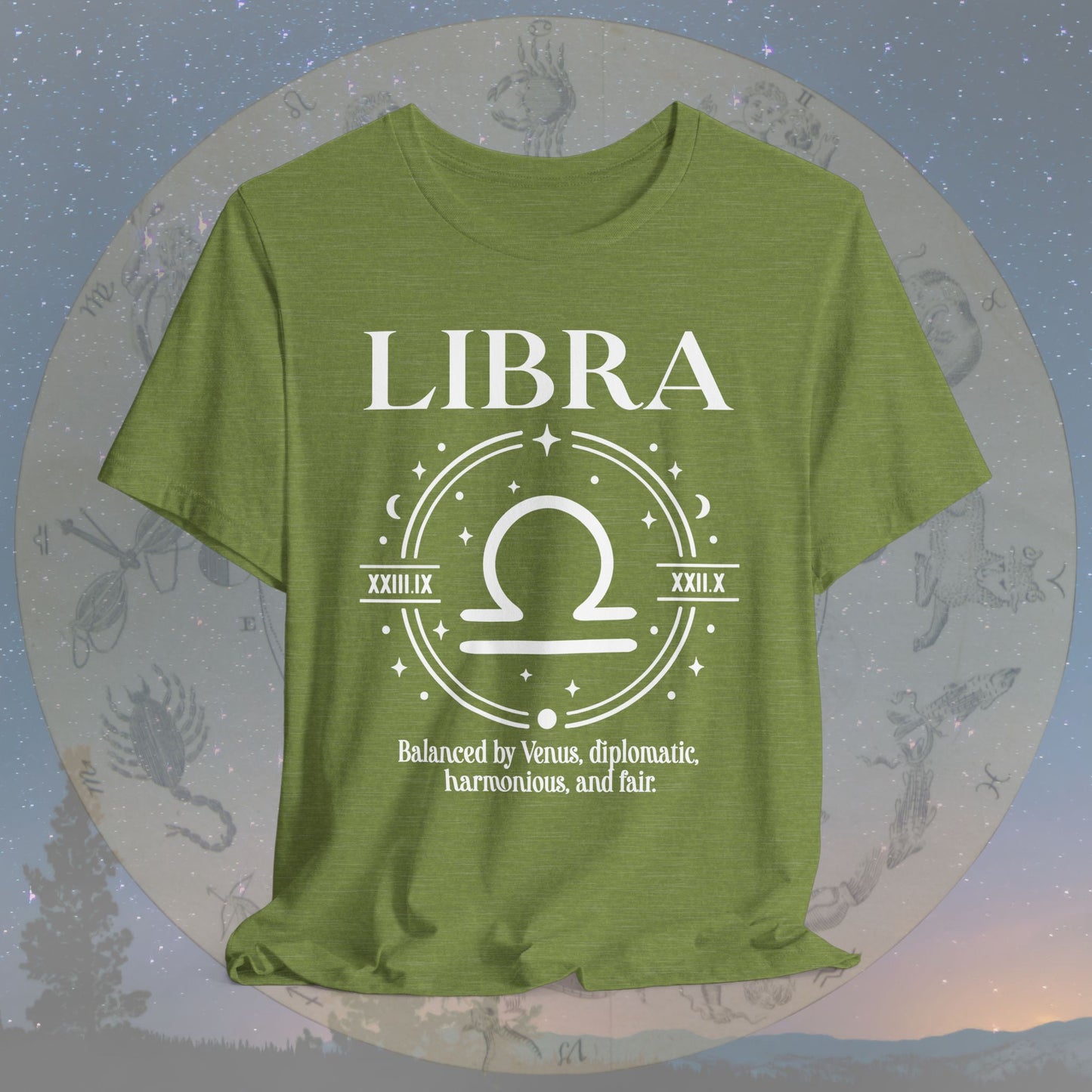 Classic Libra Zodiac Sign T-Shirt