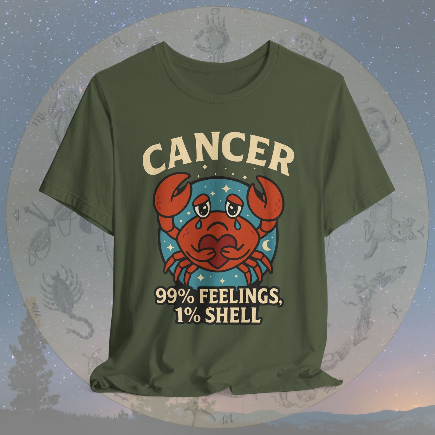 Emotional Cancer Zodiac T-Shirt
