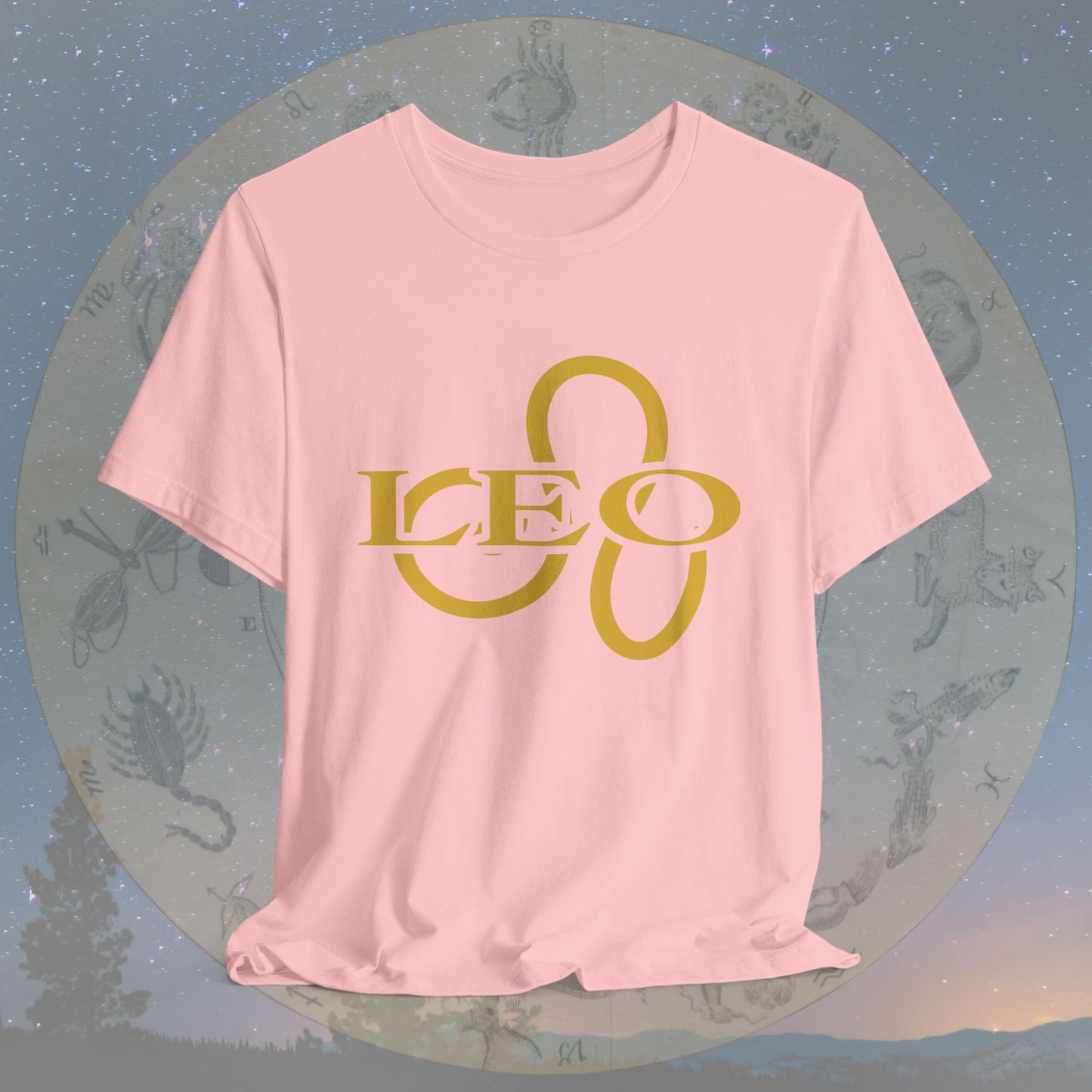 Leo Golden Zodiac Symbol T-Shirt