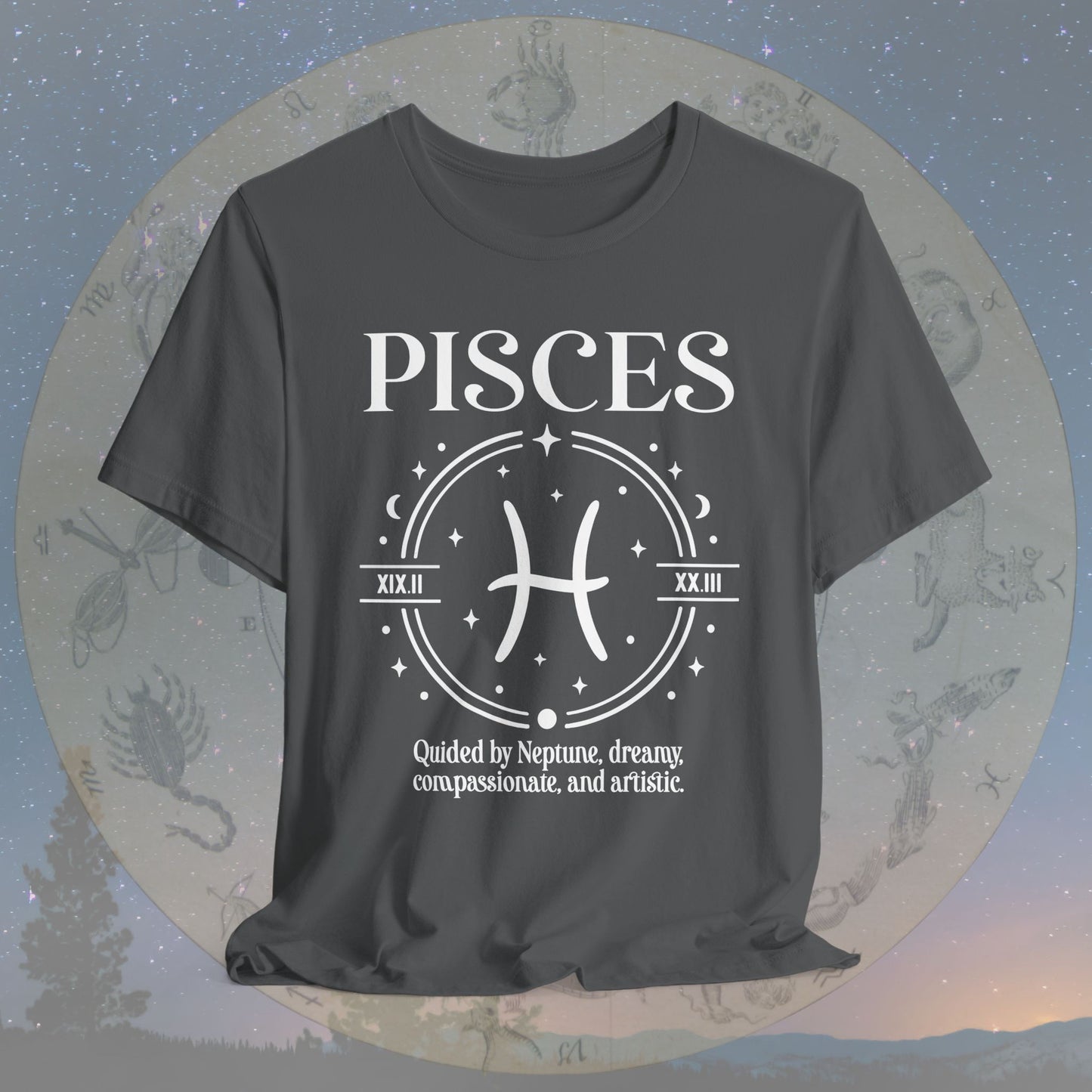 Classic Pisces Zodiac Sign T-Shirt
