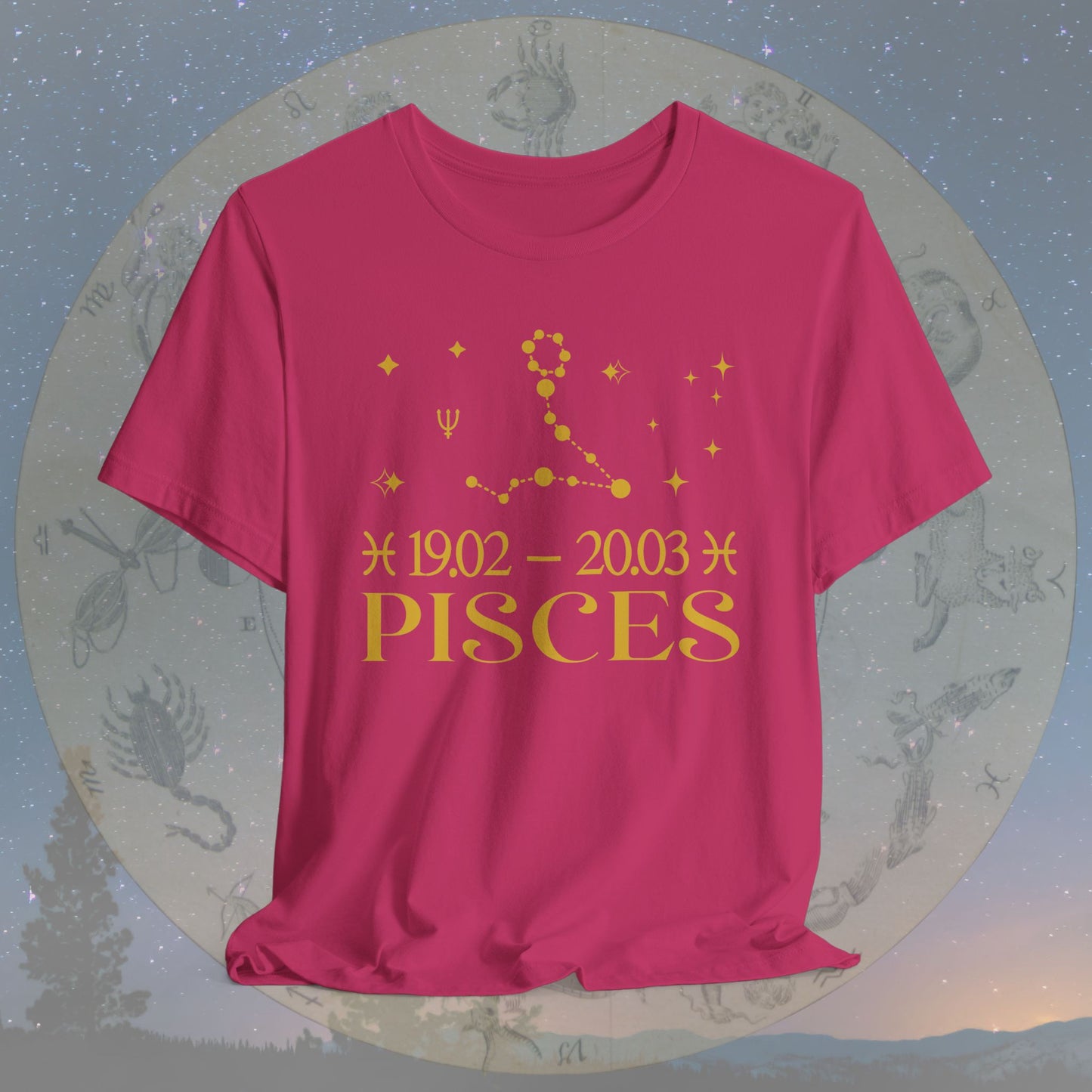 Pisces Star Constellation Zodiac T-Shirt
