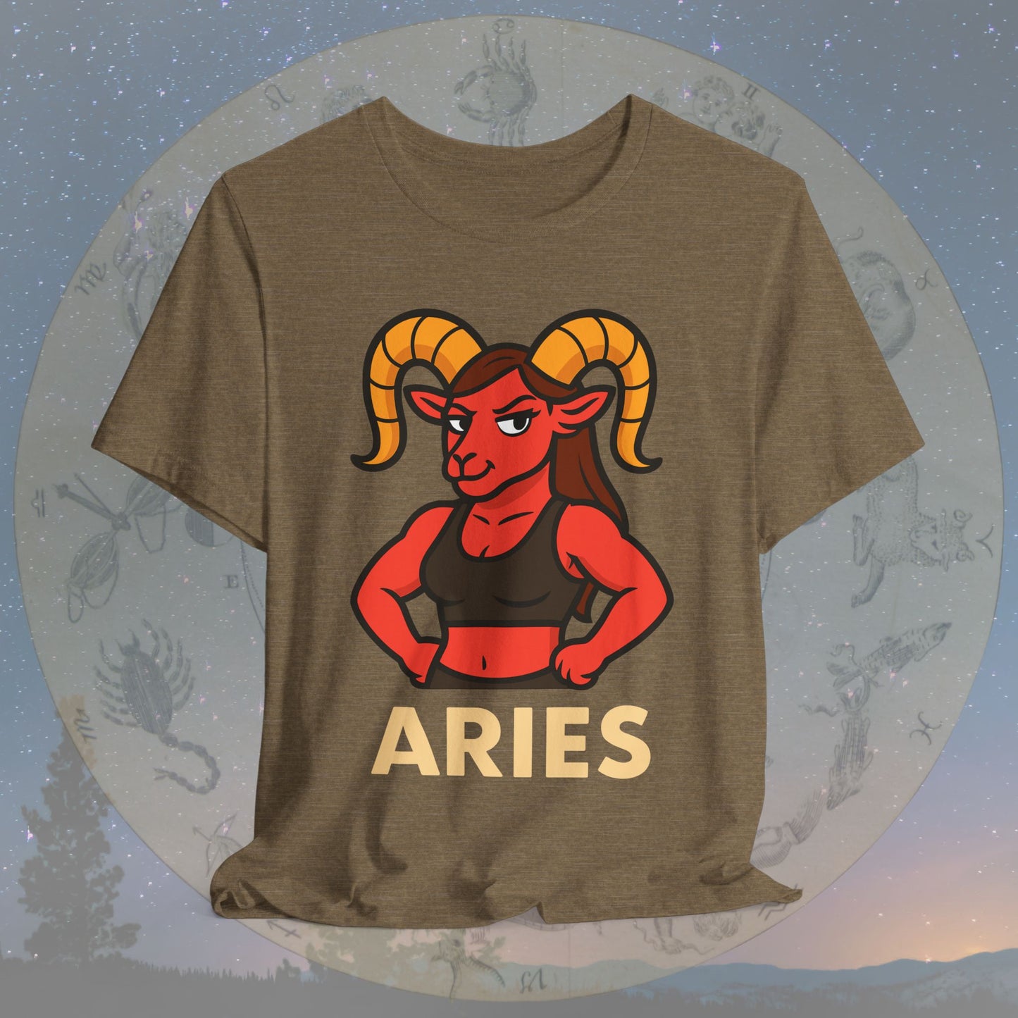 Confident Aries Woman Zodiac Sign T-Shirt