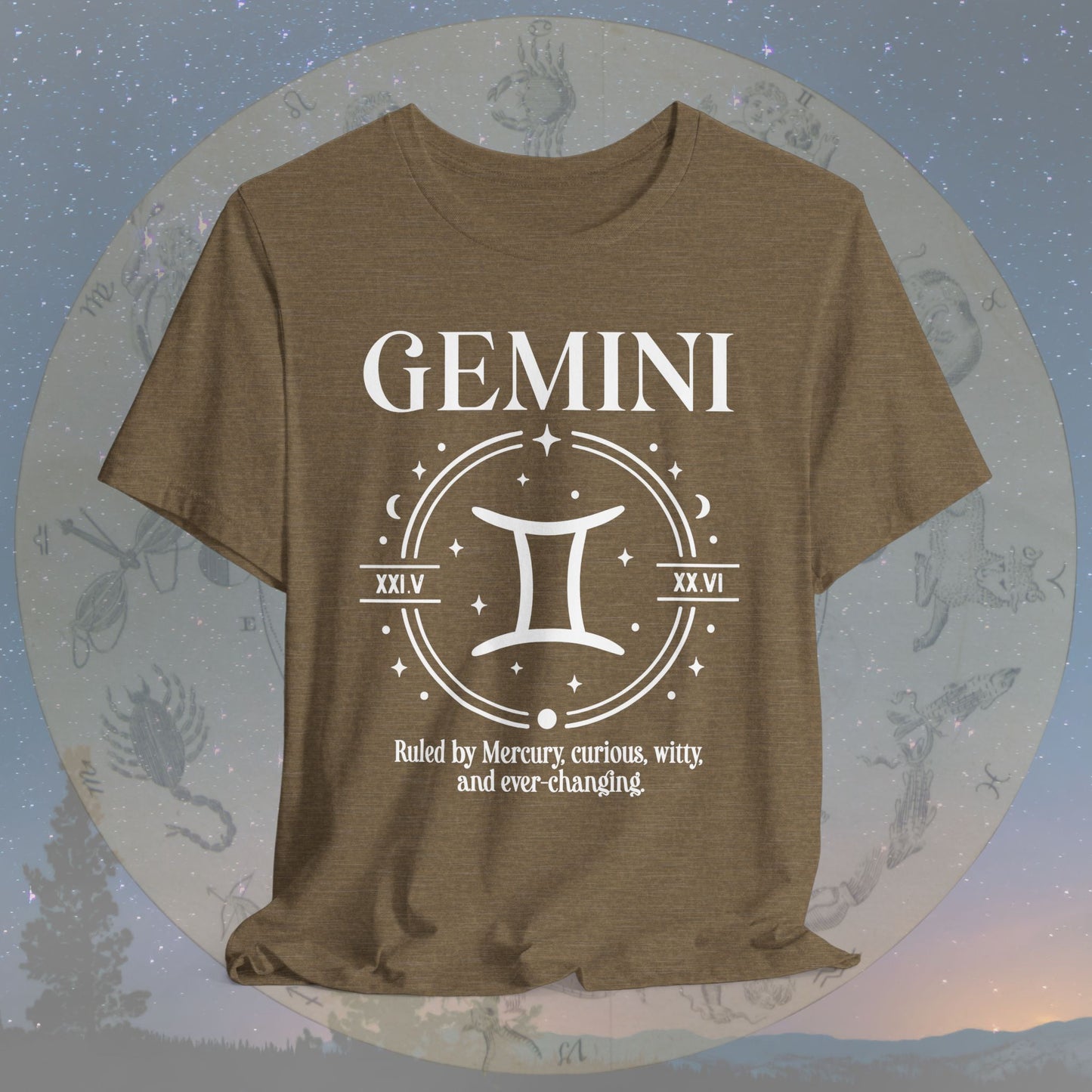 Classic Gemini Zodiac Sign T-Shirt