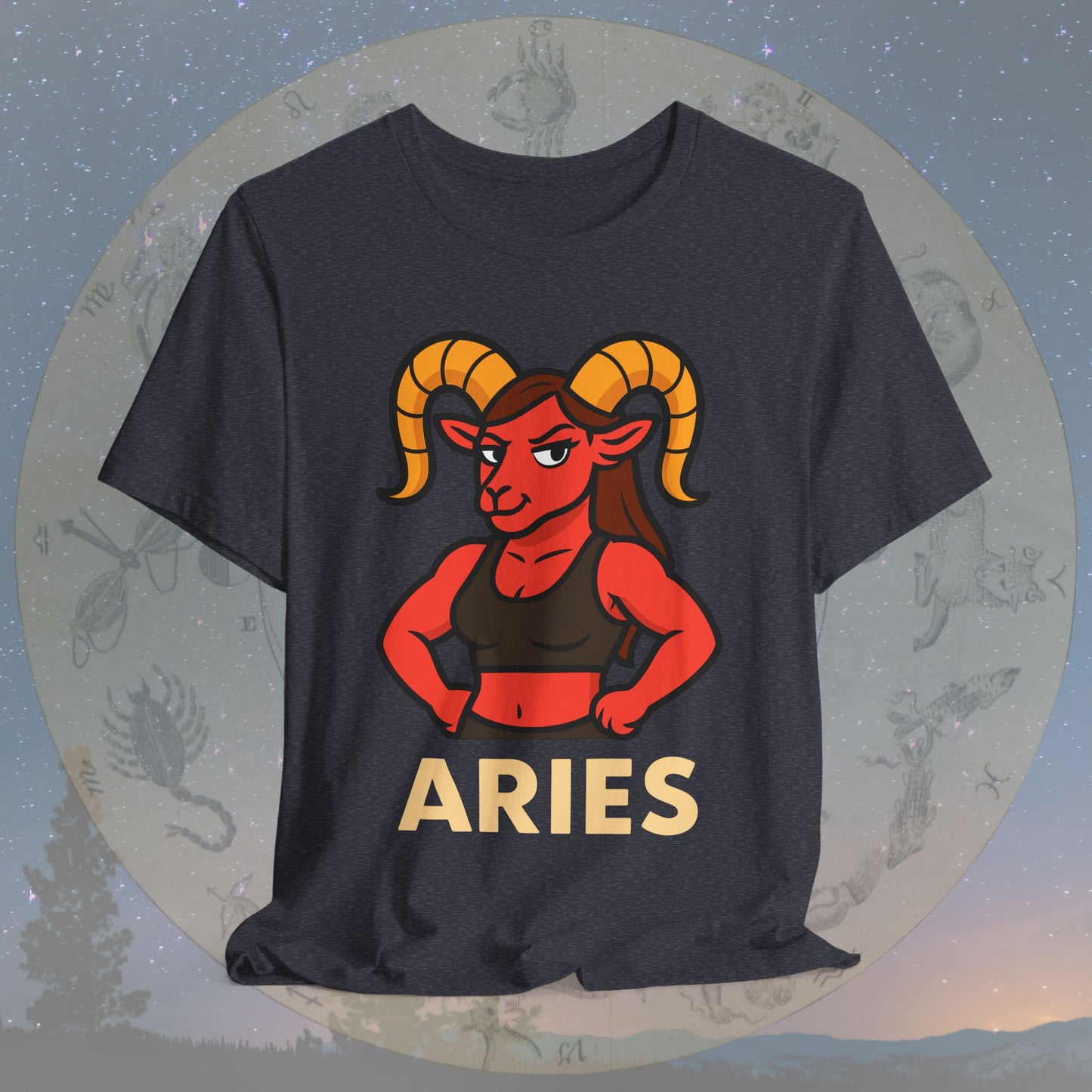 Confident Aries Woman Zodiac Sign T-Shirt