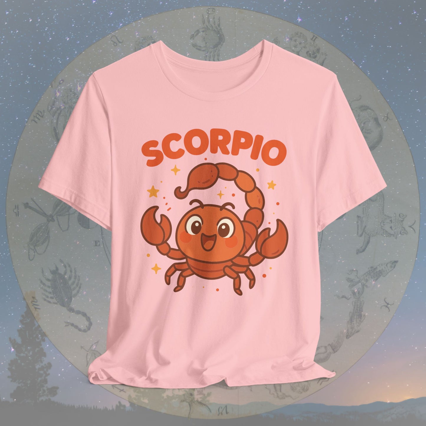 Kawaii Brave Scorpio Zodiac Sign T-Shirt
