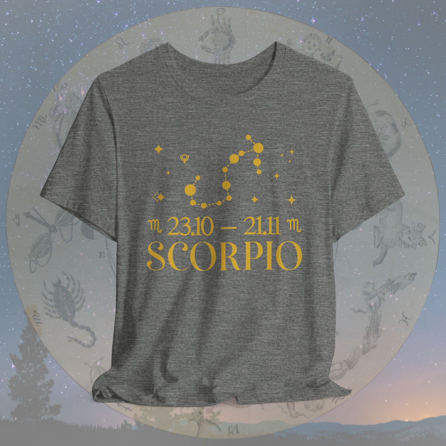 Scorpio Star Constellation Zodiac T-Shirt