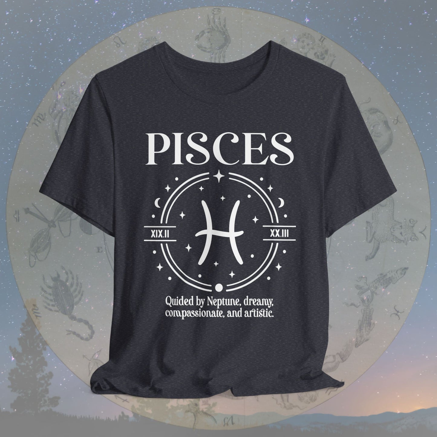 Classic Pisces Zodiac Sign T-Shirt