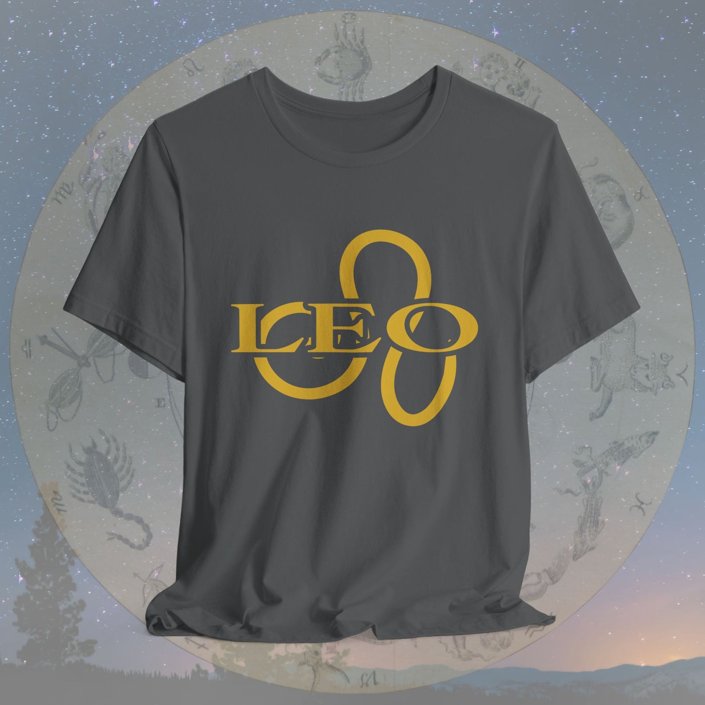 Leo Golden Zodiac Symbol T-Shirt