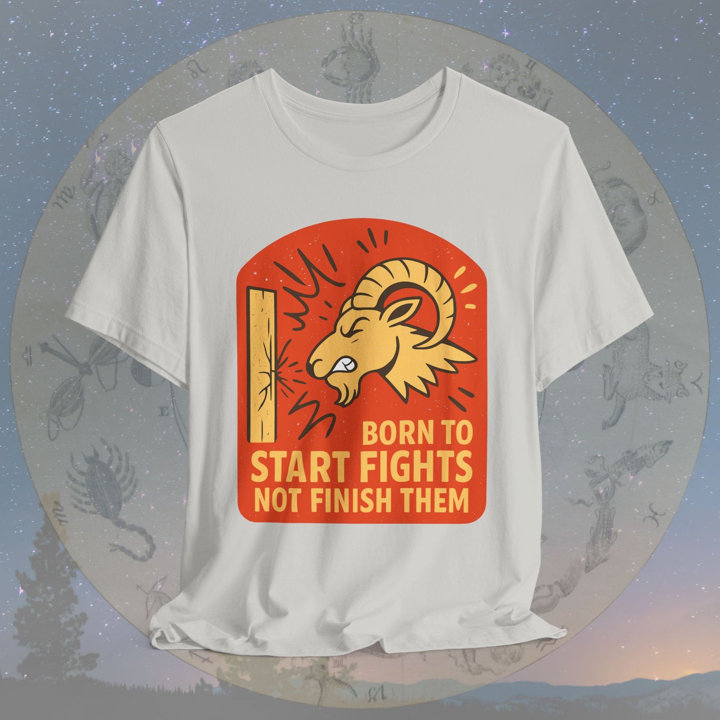 Aries Born to Start Fights T-Shirt