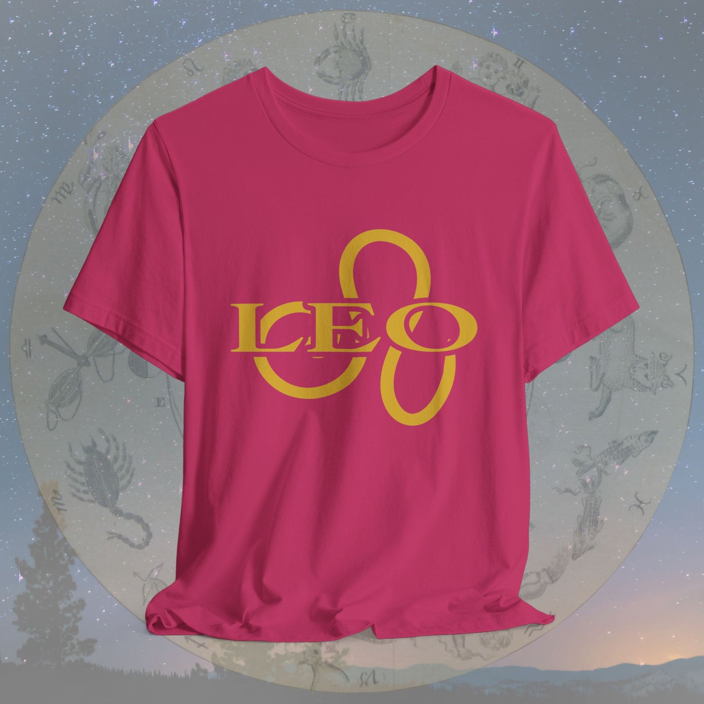 Leo Golden Zodiac Symbol T-Shirt