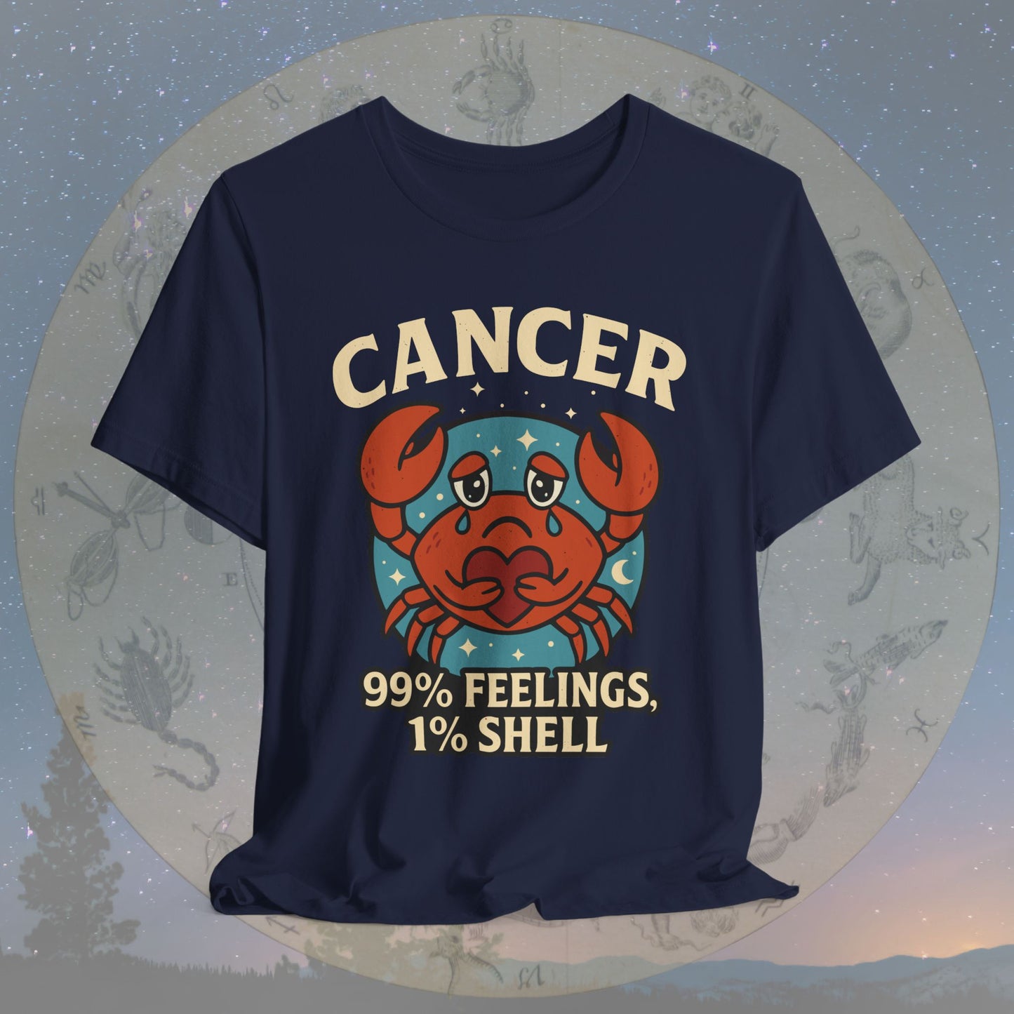 Emotional Cancer Zodiac T-Shirt