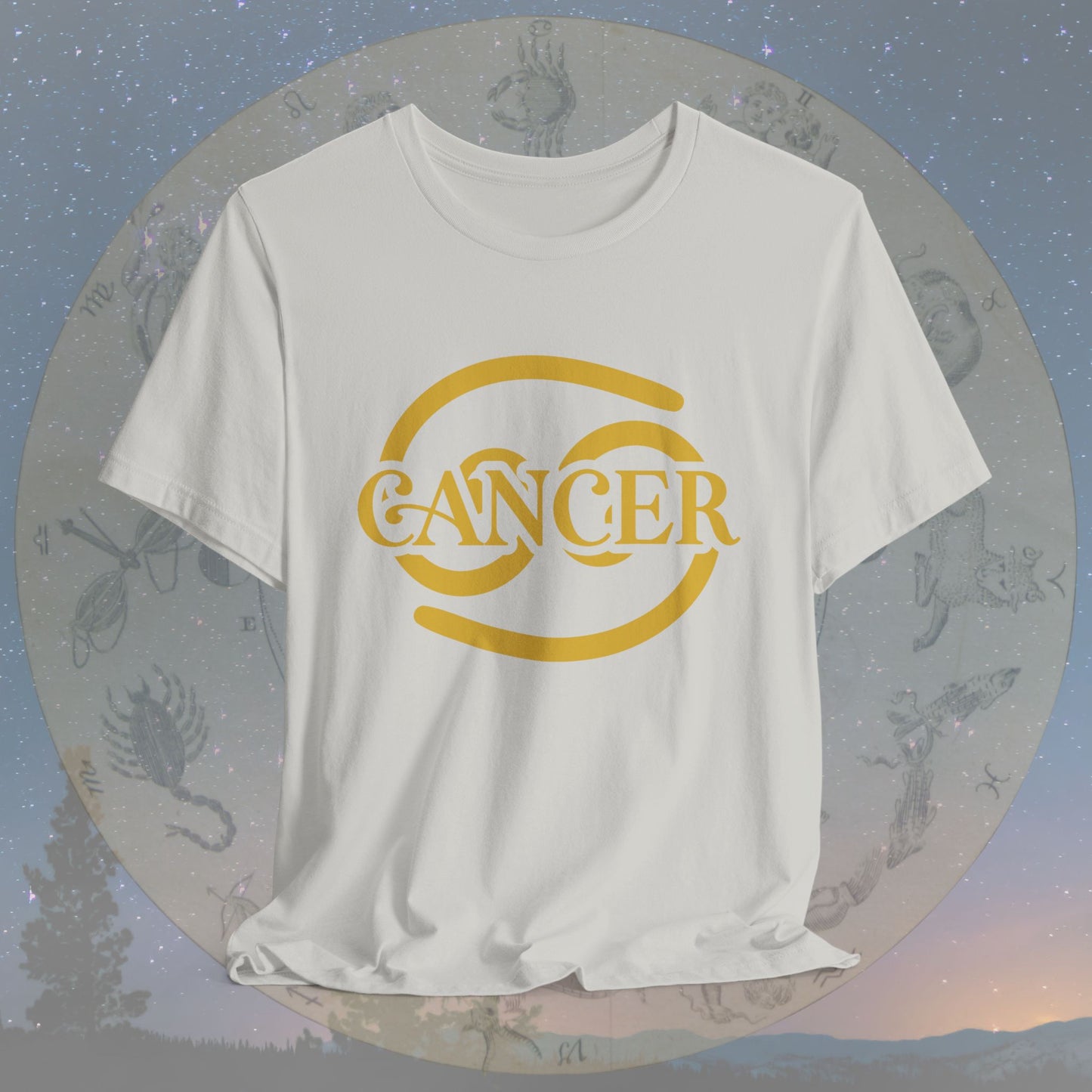 Cancer Golden Zodiac Symbol T-Shirt