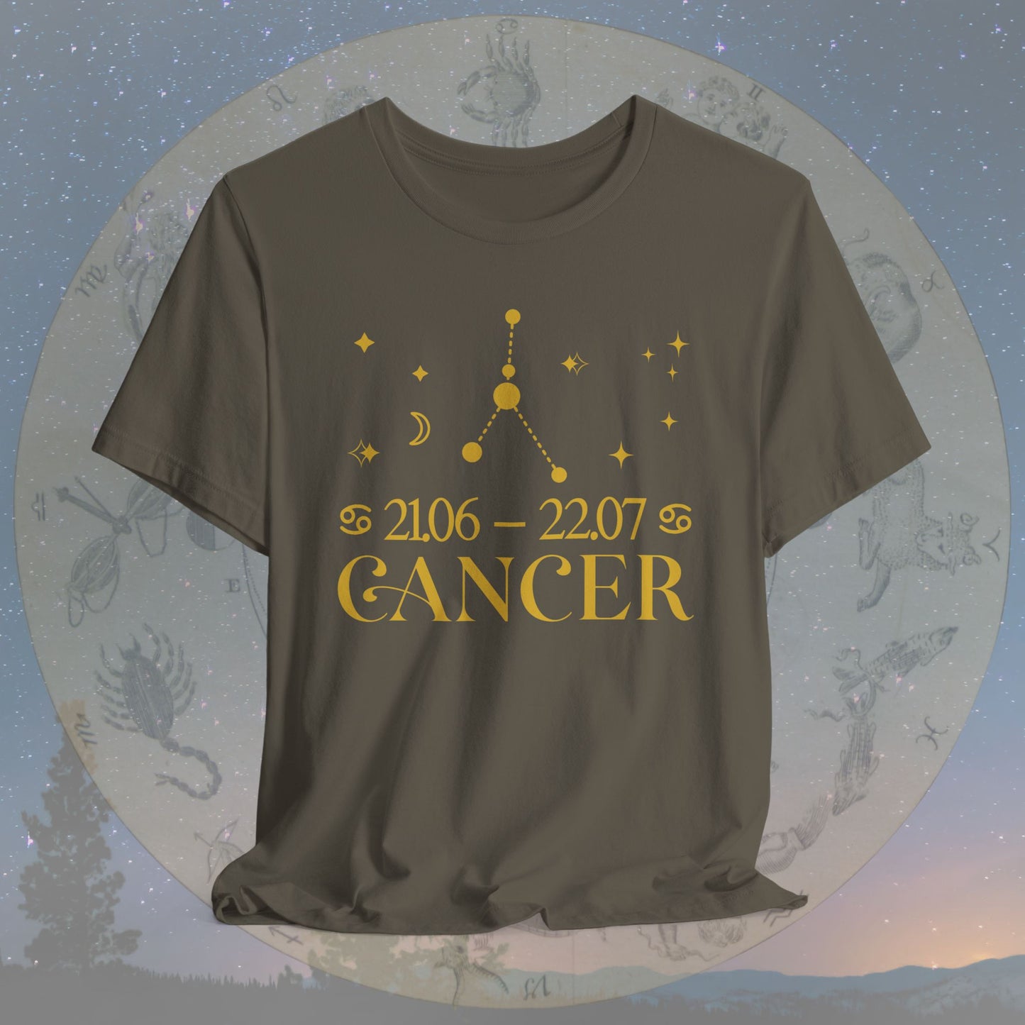 Cancer Star Constellation Zodiac T-Shirt