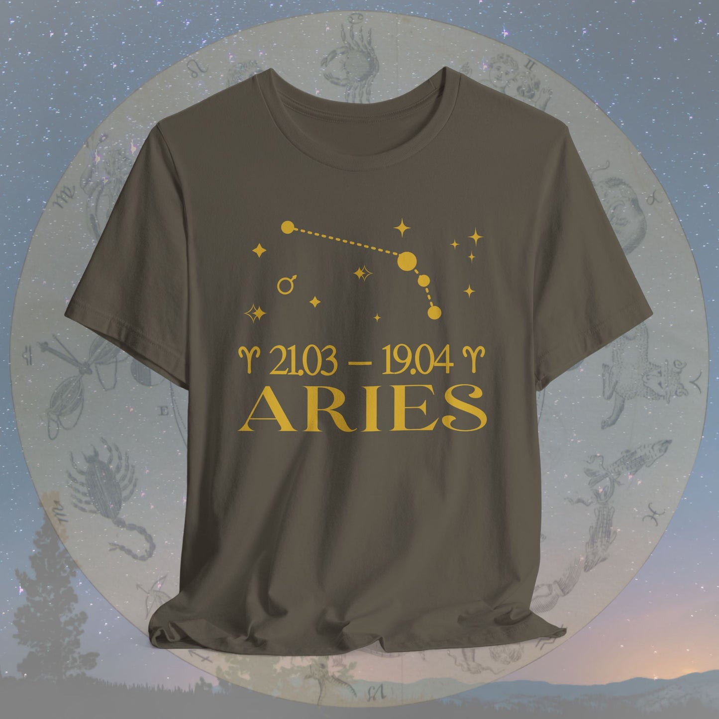 Aries Star Constellation Zodiac T-Shirt