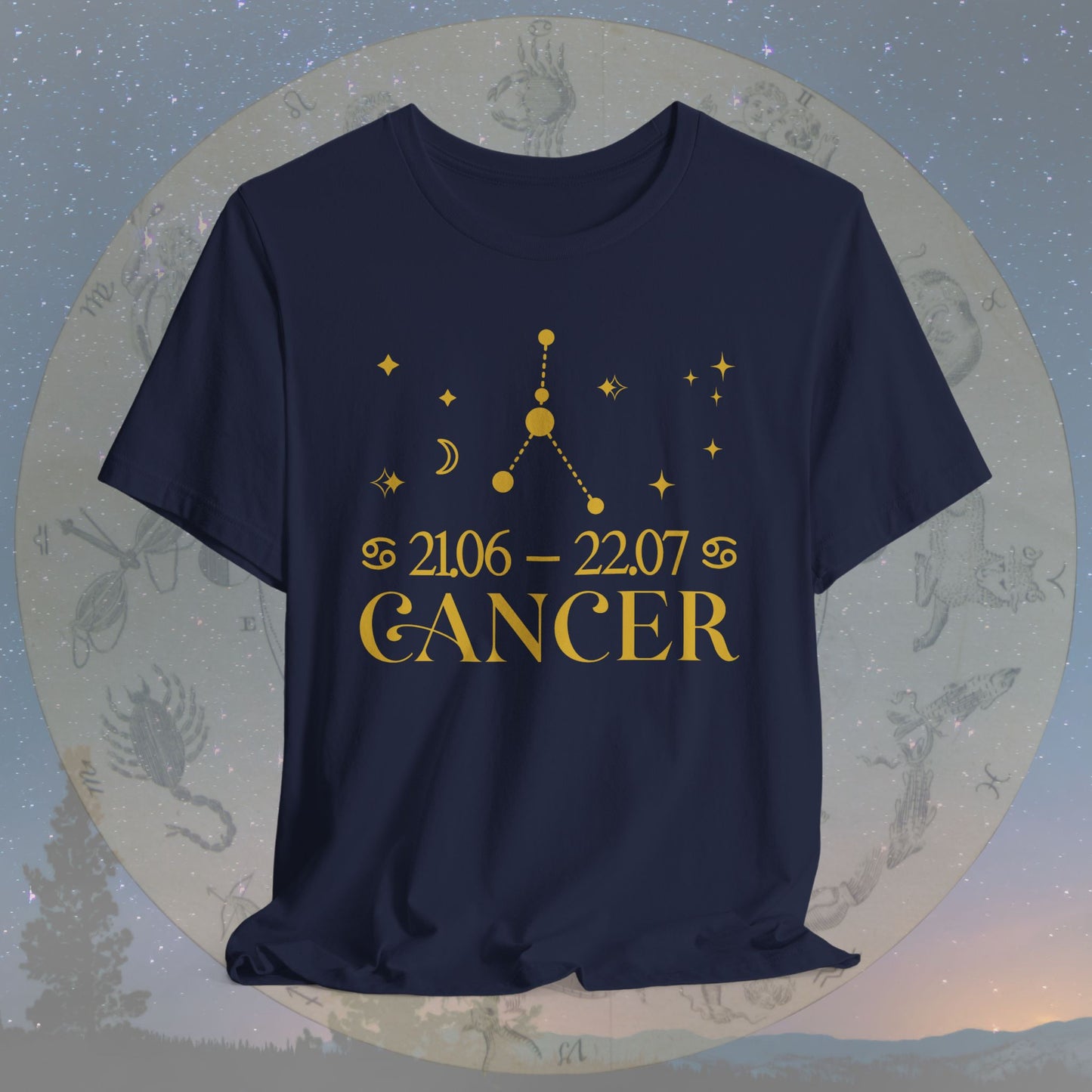 Cancer Star Constellation Zodiac T-Shirt