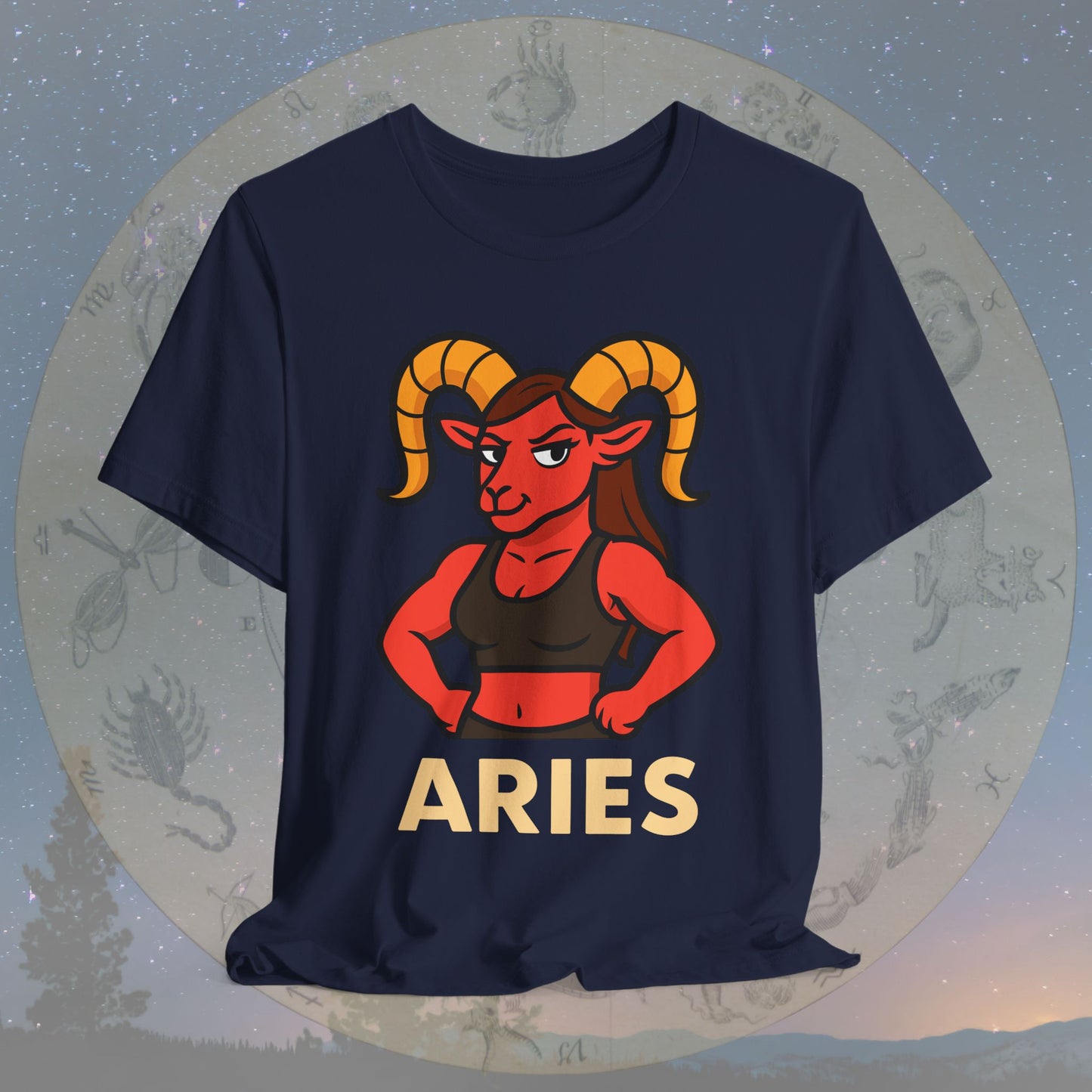 Confident Aries Woman Zodiac Sign T-Shirt