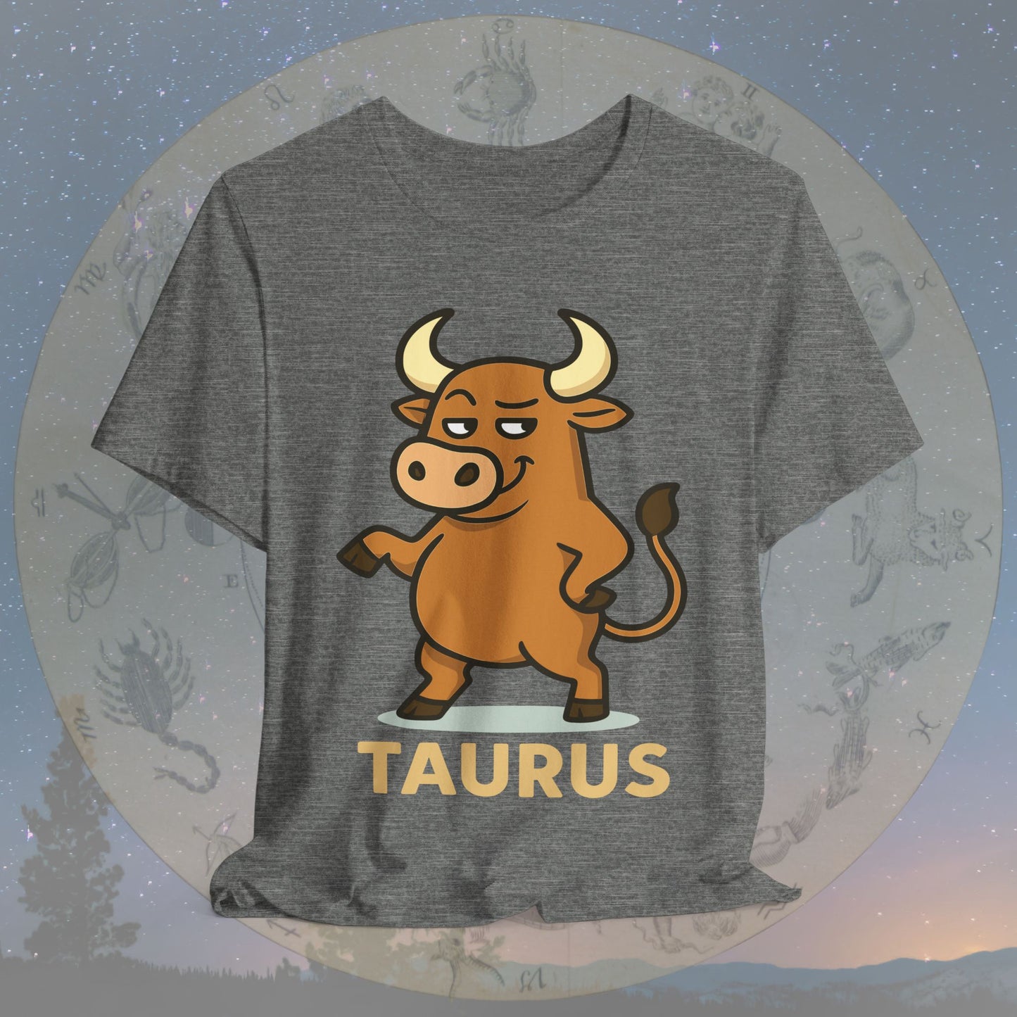 Playful Taurus Zodiac Sign T-Shirt