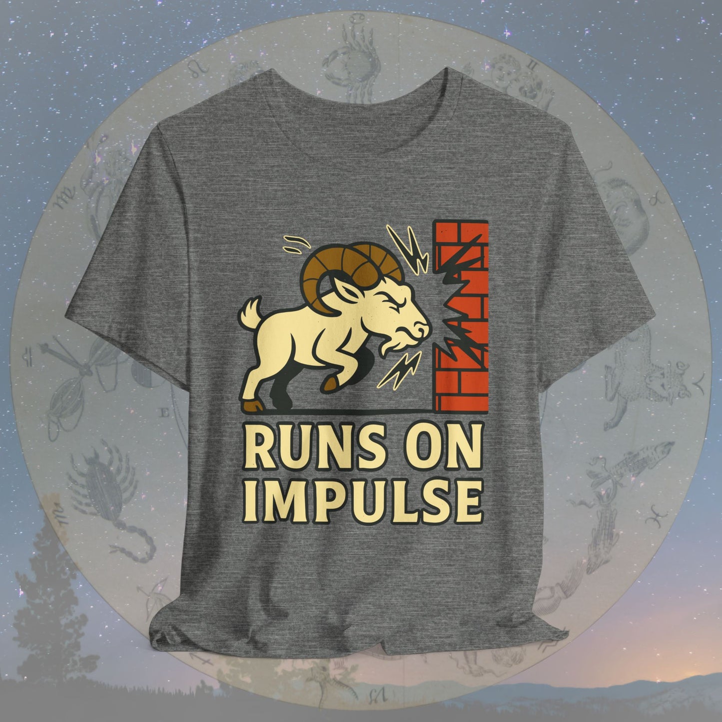 Funny Aries Impulse Driven T-Shirt