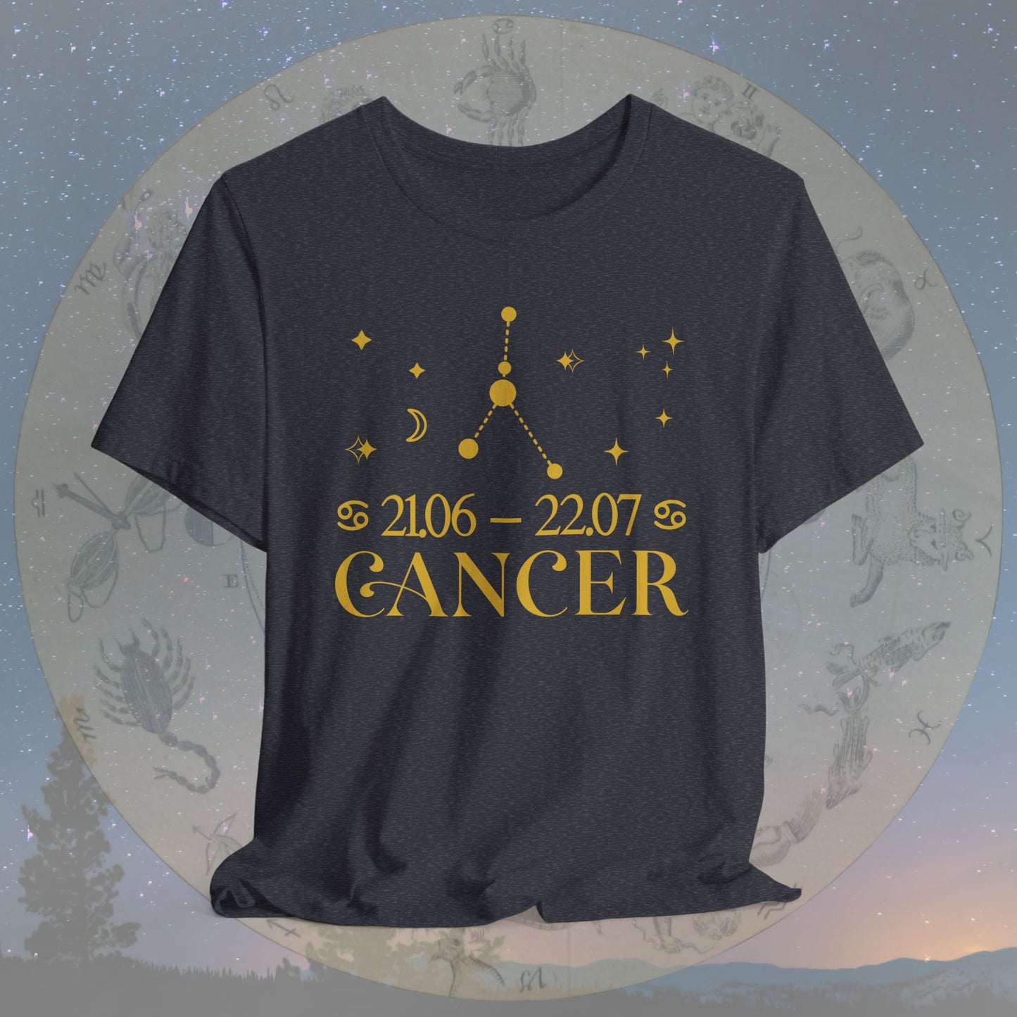 Cancer Star Constellation Zodiac T-Shirt