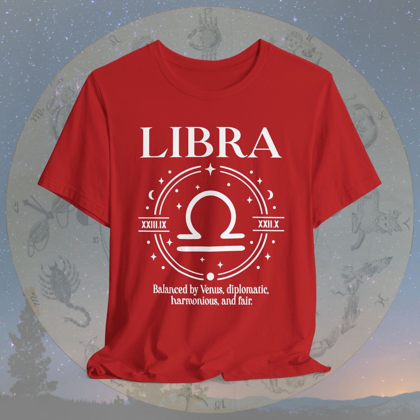 Classic Libra Zodiac Sign T-Shirt